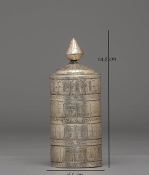 Decorative Tibetan Rice Offering Pot | Perfect for Rituals and Sacred Decor