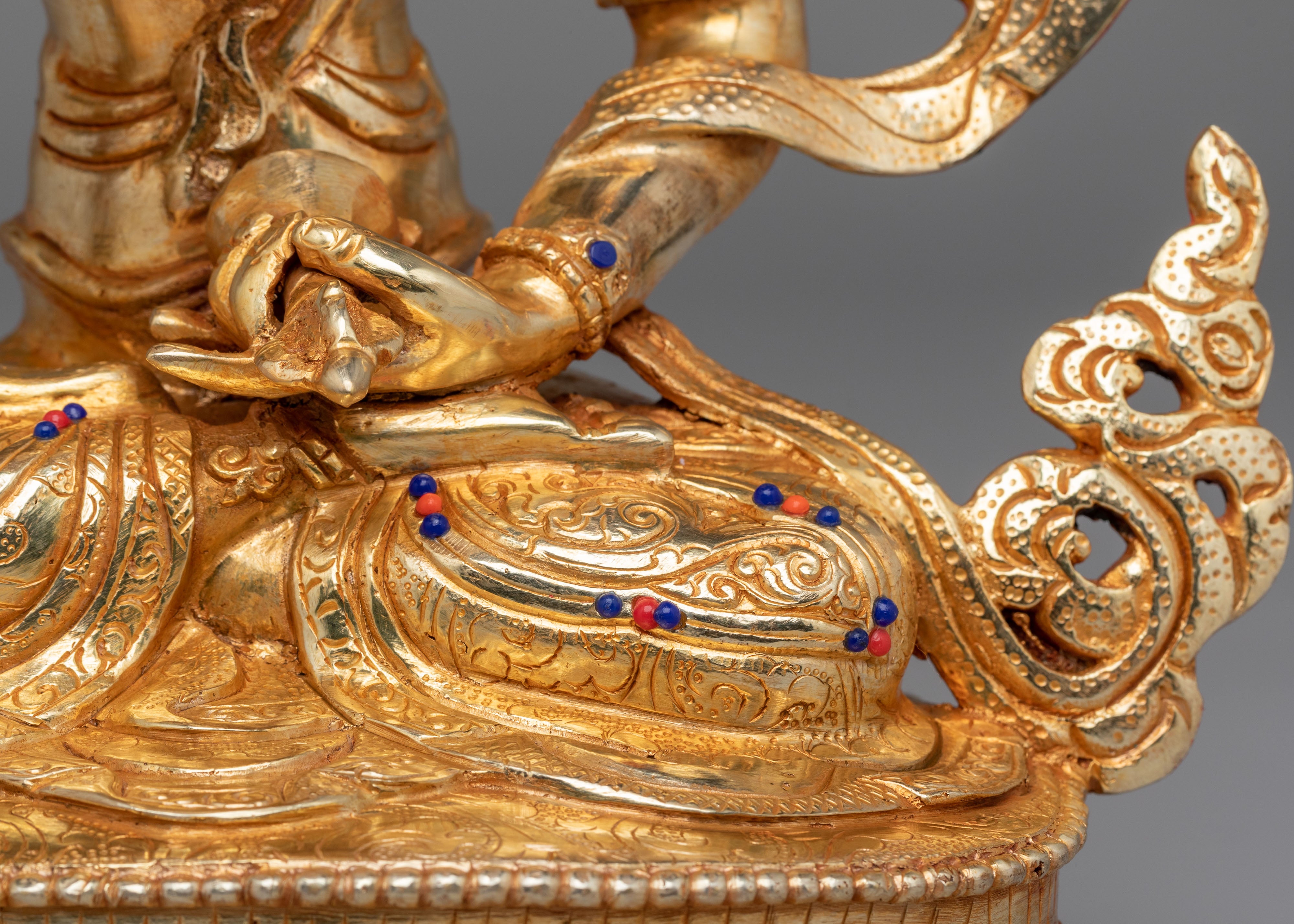 Himalayan Vajrasattva Altar Statue | Sacred Tibetan Artwork for Spiritual Decor