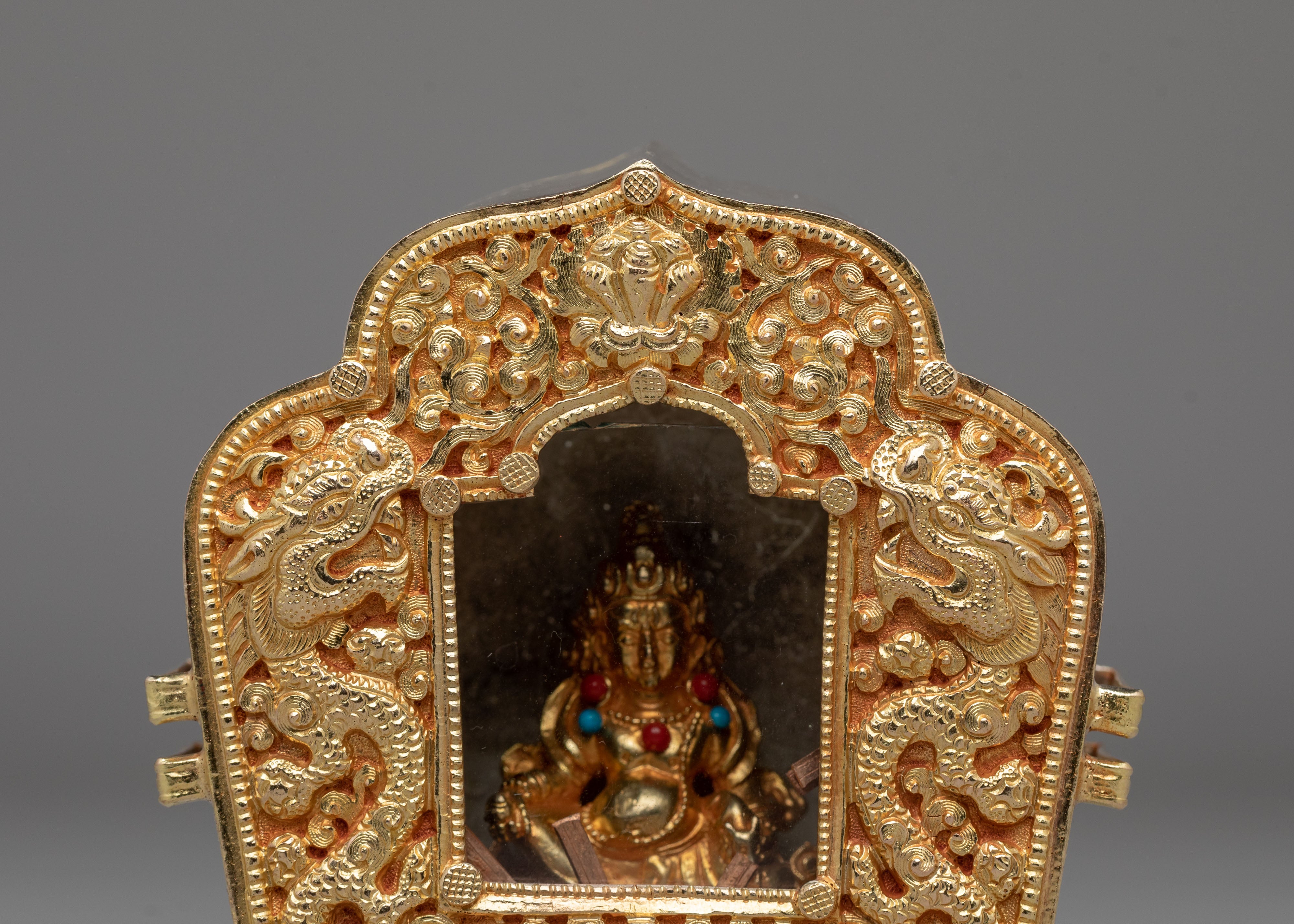 Sacred Altar Ghau Box | Tibetan Ritual Shrine