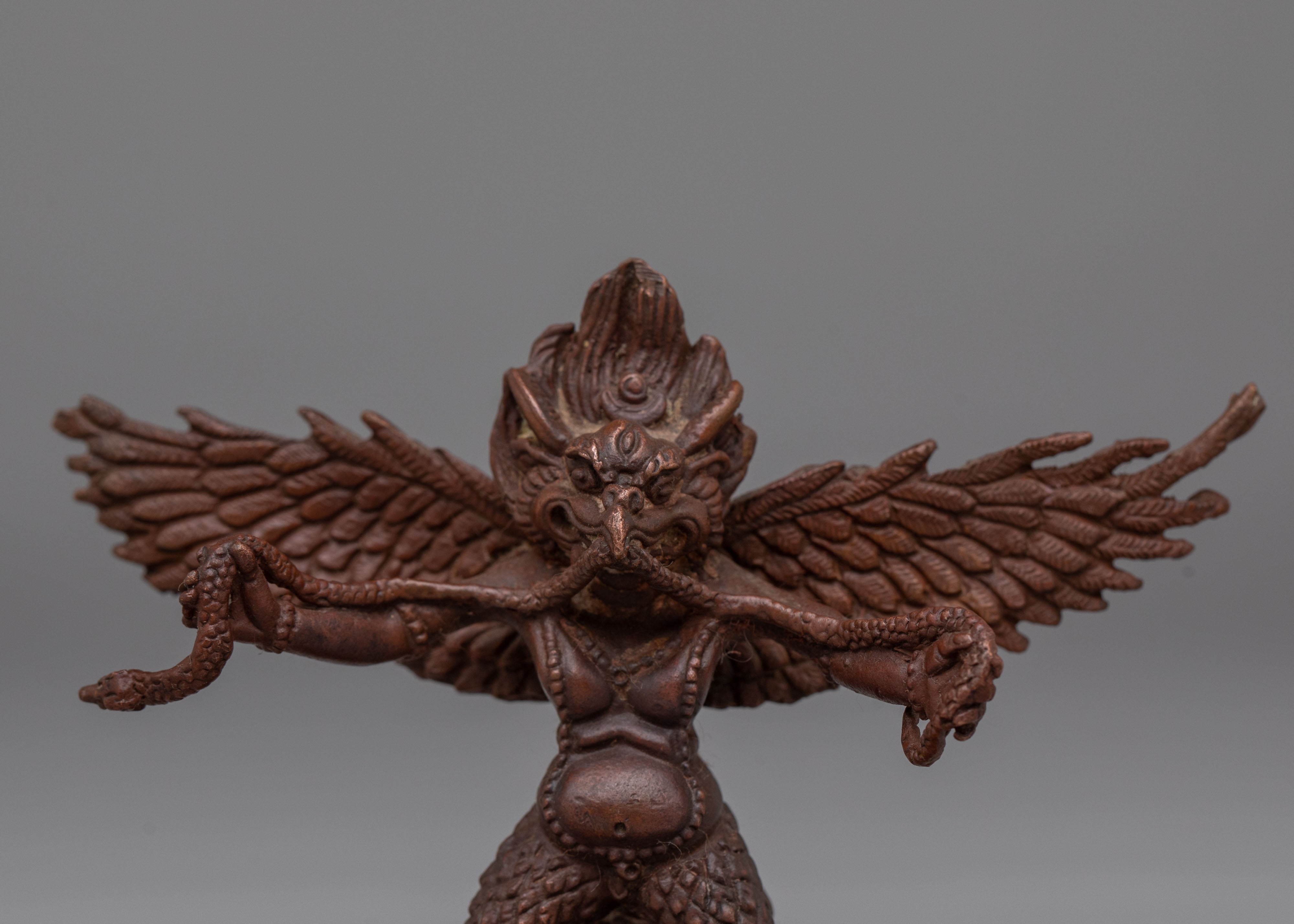 Tibetan Sacred Garuda Statue | Mythical Bird Deity of Wisdom and Protection
