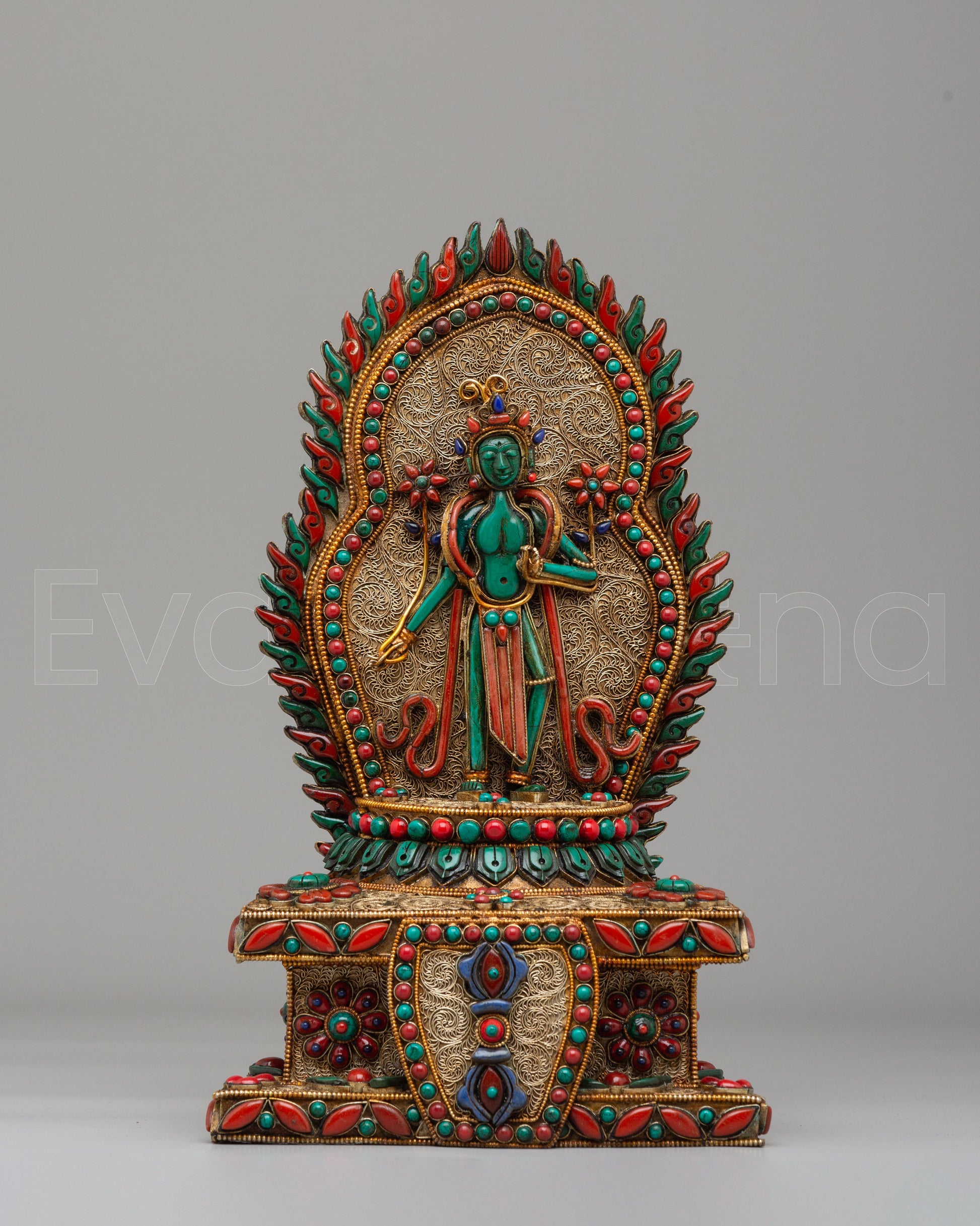 Himalayan Standing Green Tara Statue