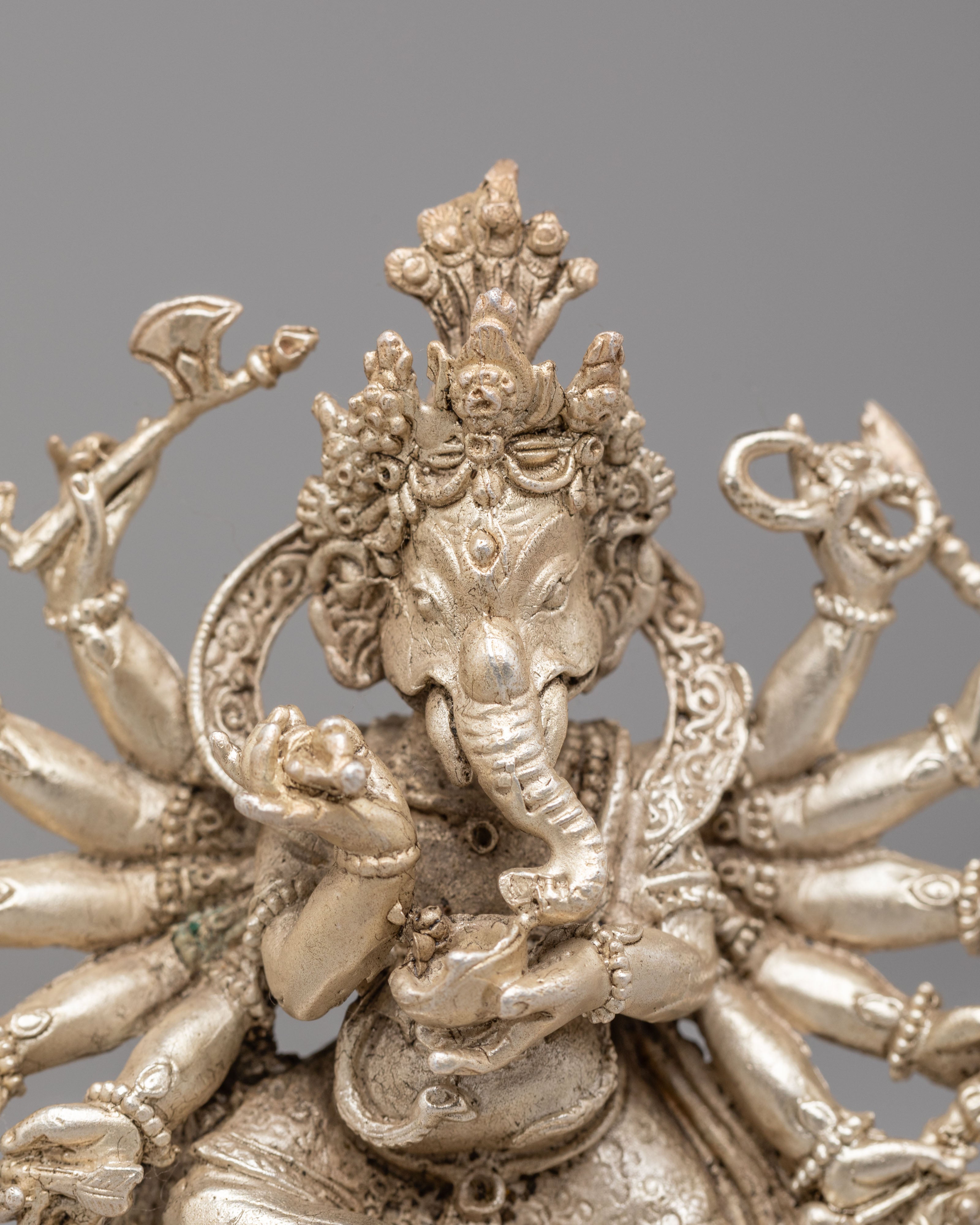 Lord Maha Rakta Ganpati Figurine | Hindu Deity Idol