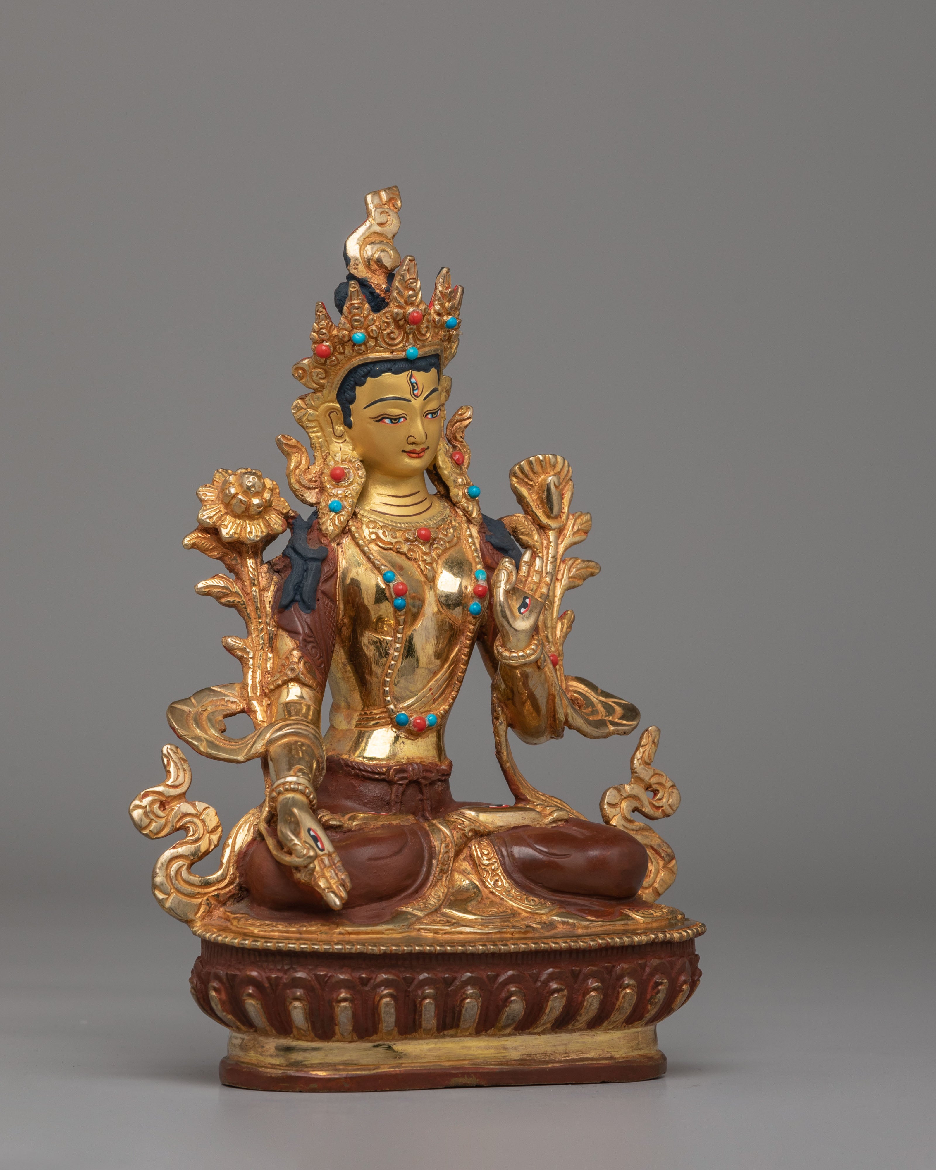 Handmade Sita Tara Statue | Tibetan White Tara Sculpture