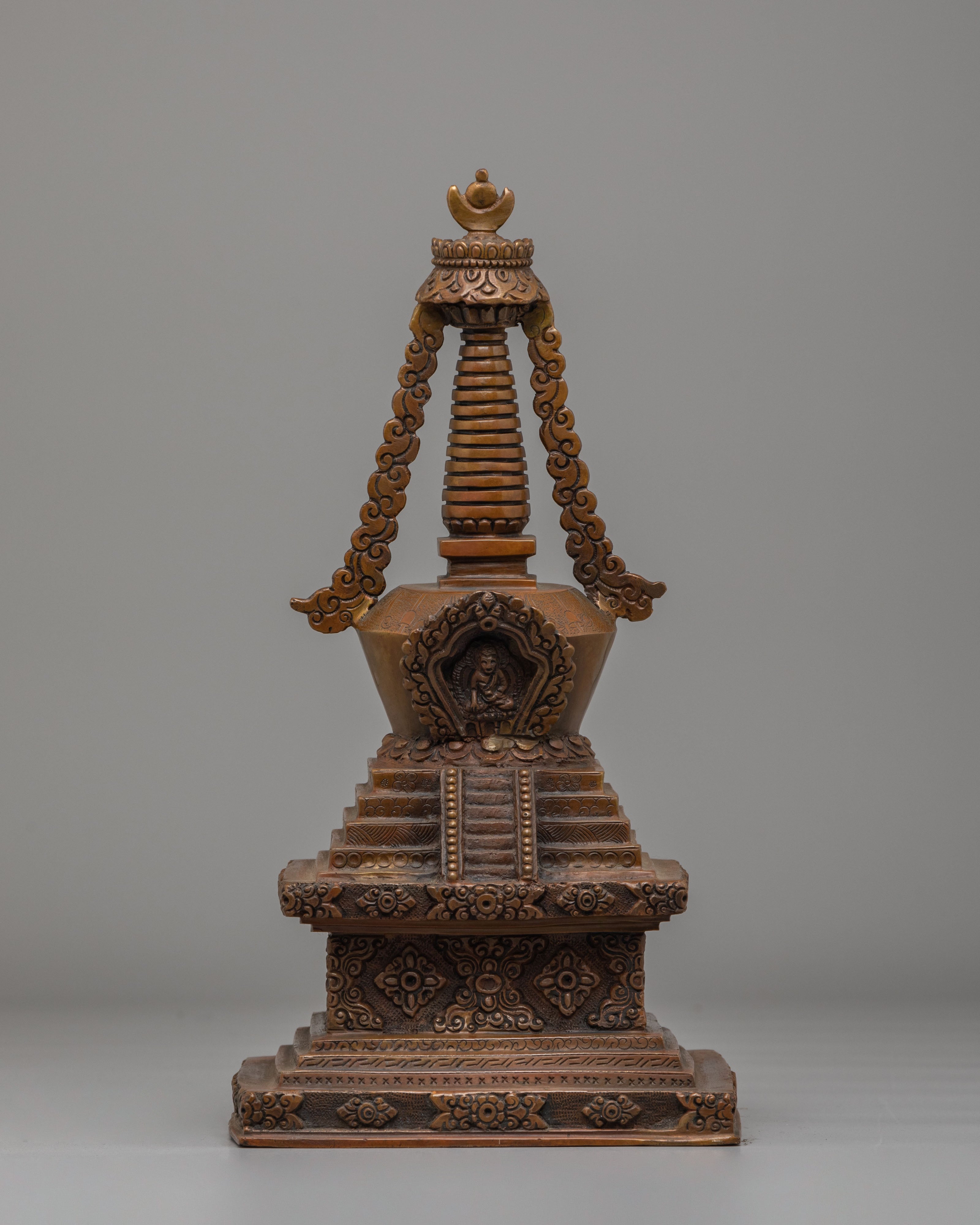Handcrafted Stupa Set | Traditional Tibetan Ritual Stupas for Meditation