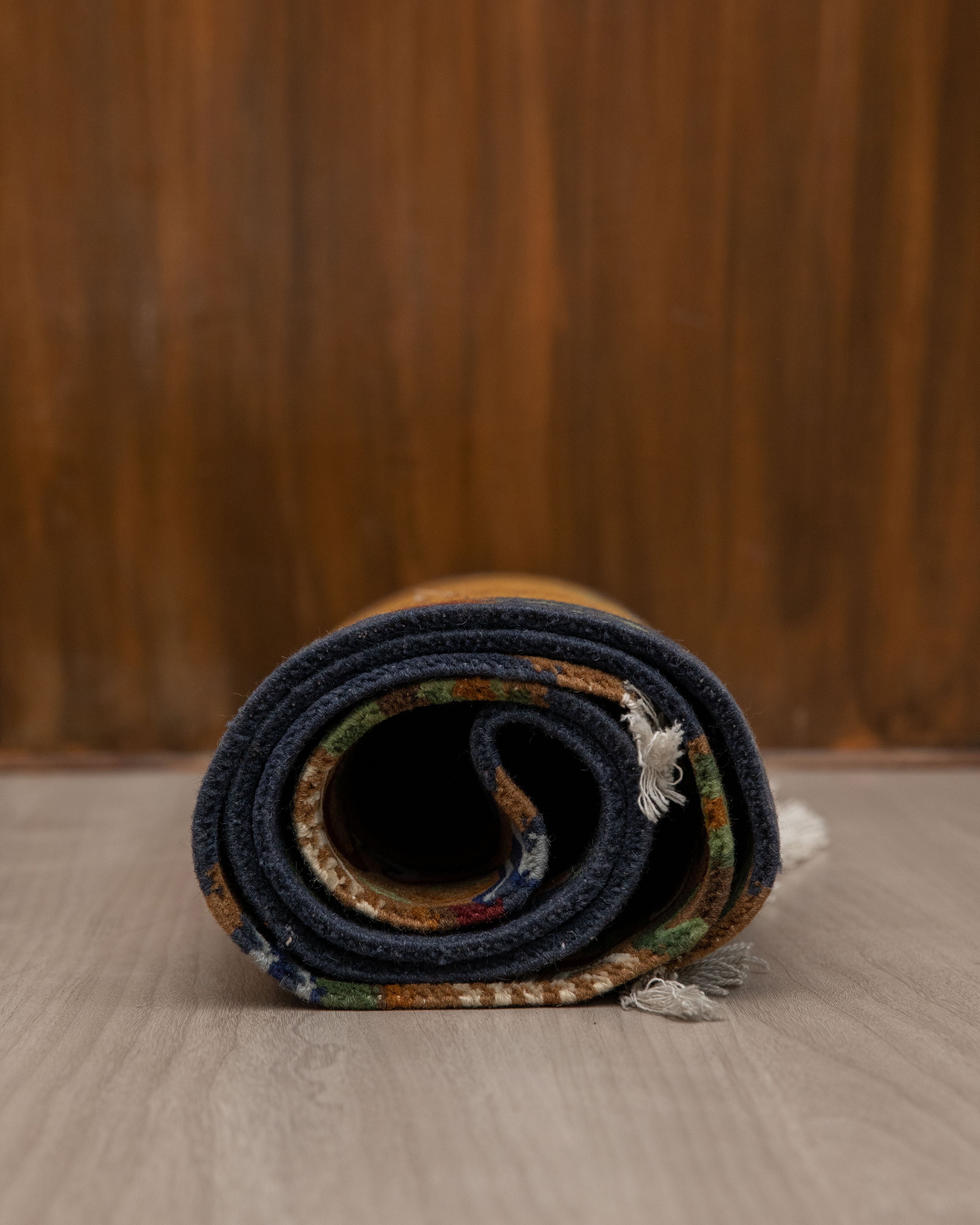 Tibetan Wool Rug | Handmade Spiritual Decor