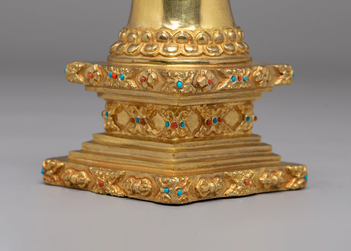 Spiritual Parinirvana Stupa | Buddhist Shrine Decor