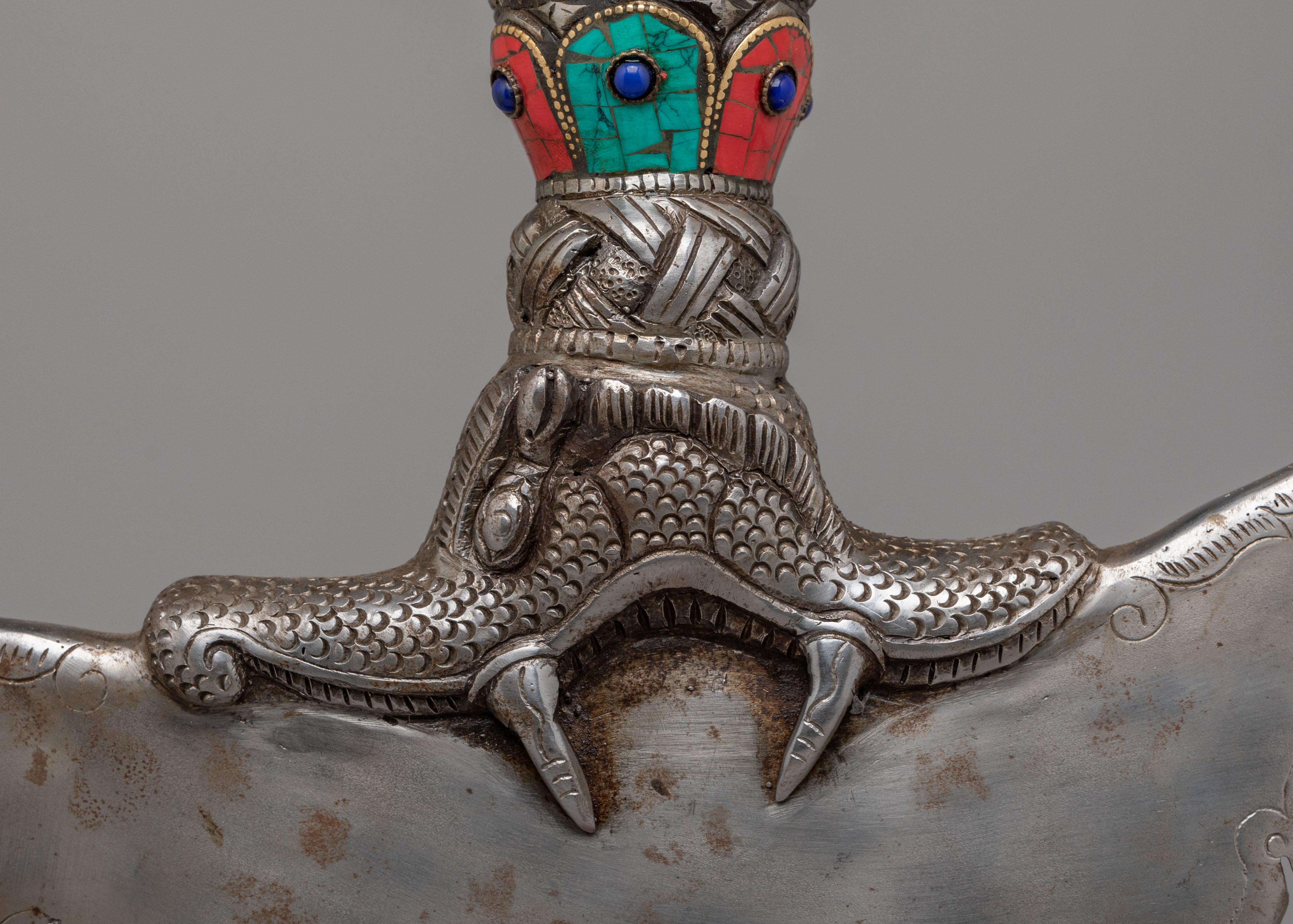 Himalayan Ritual Kartika Knife | Sacred Tibetan Dagger for Ceremonies