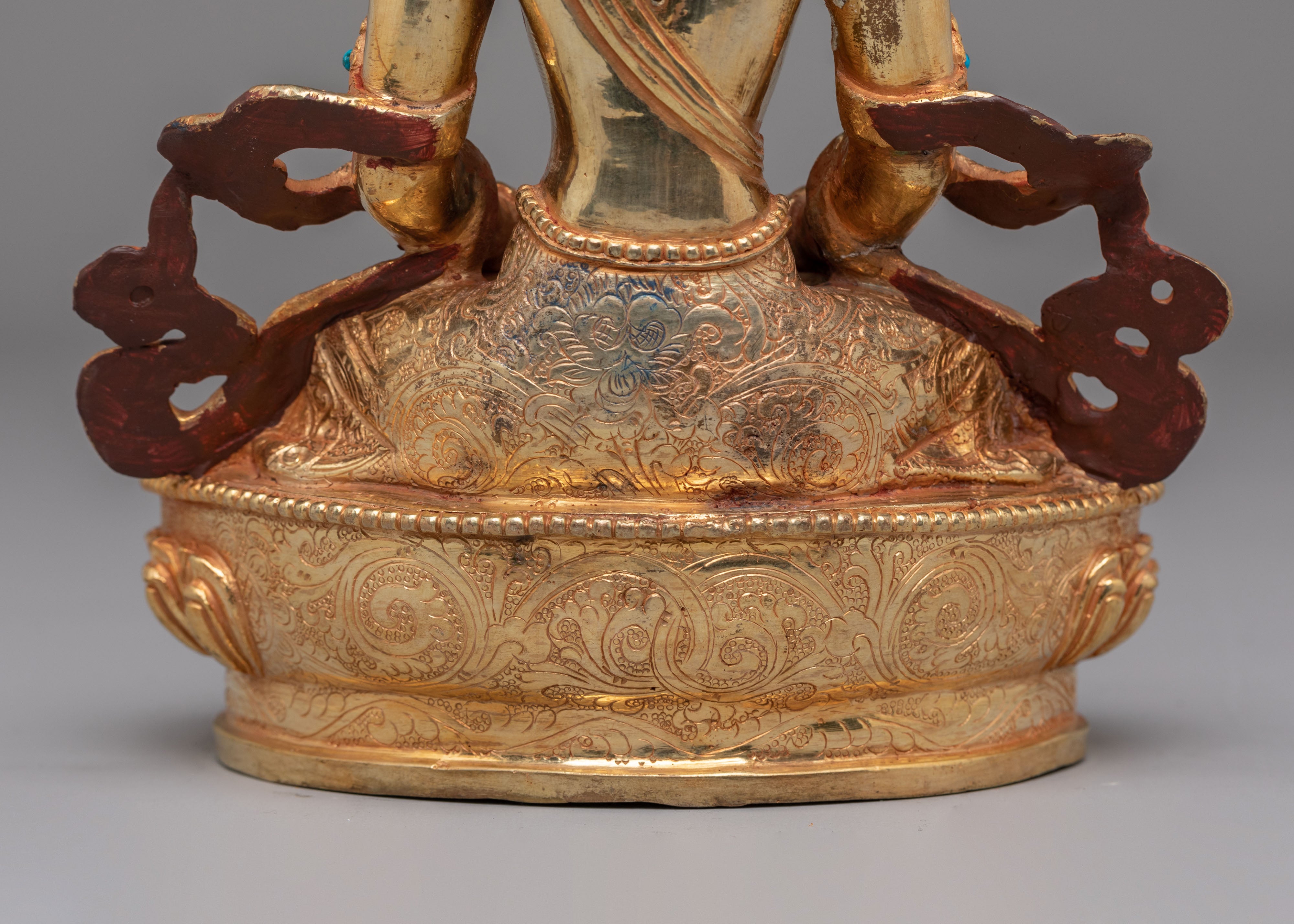 Long Life Amitayus Buddha Figure | Traditional Buddhist Artwork