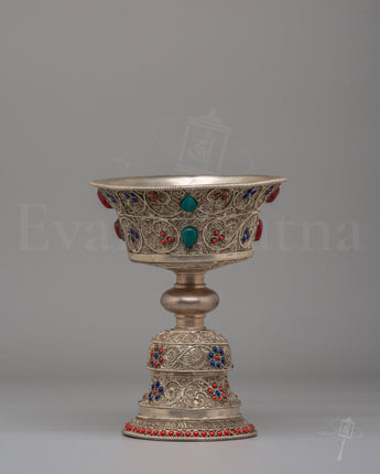 Spiritual Buddhist Flame Butter Lamp 