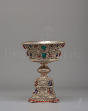 Spiritual Buddhist Flame Butter Lamp 