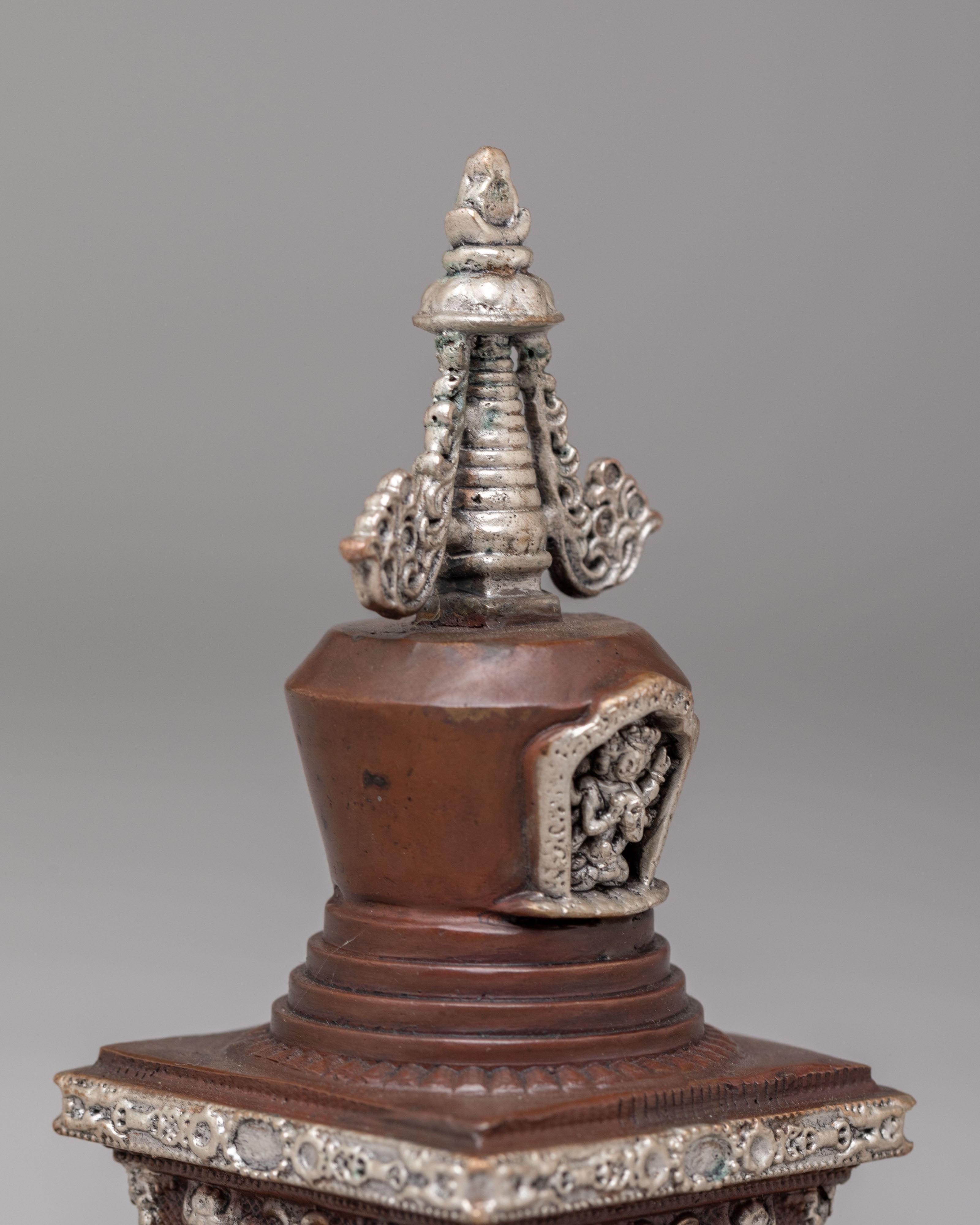 Tibetan Altar Stupa of Complete Victory | Spiritual Decor for Meditation
