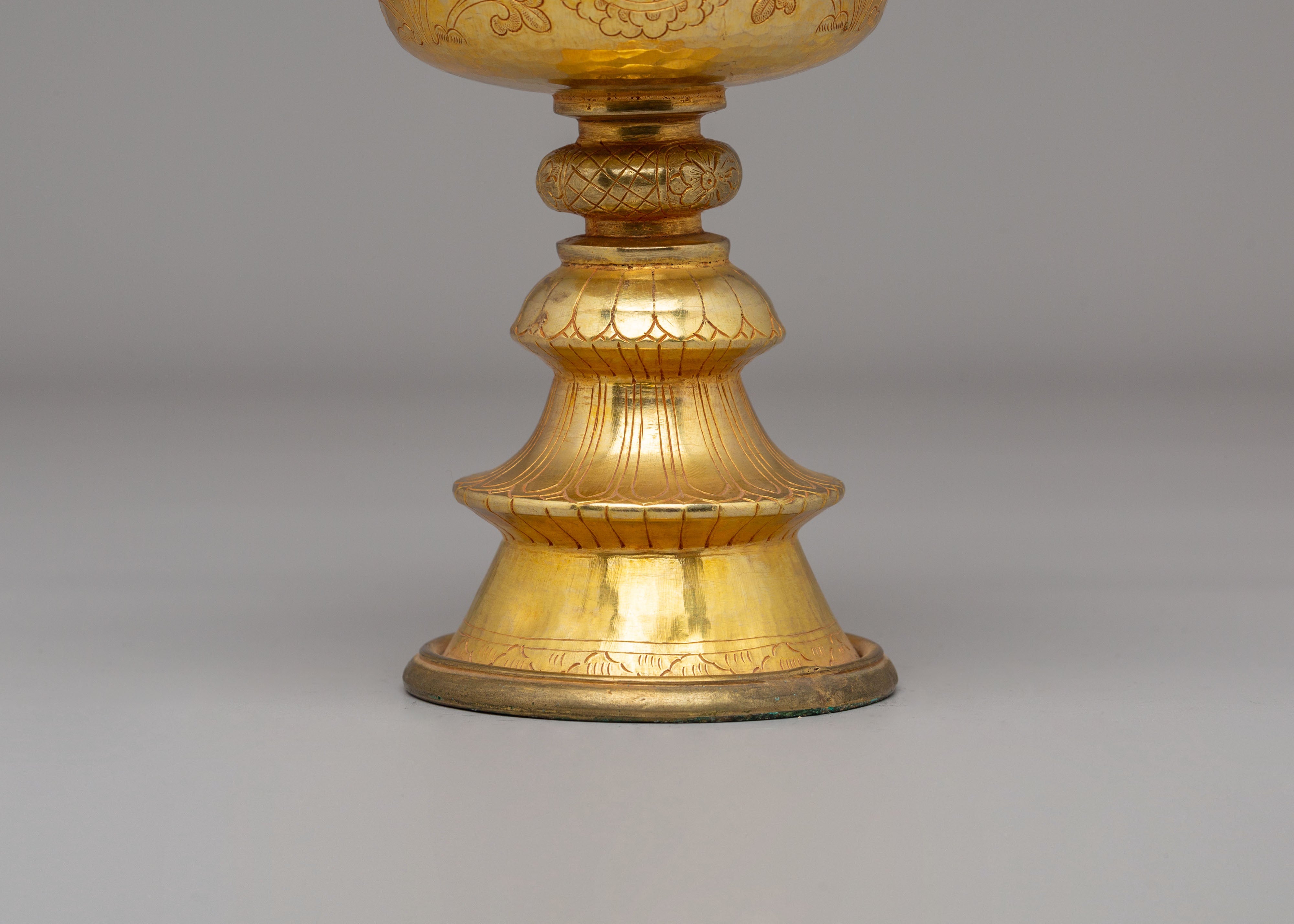 Buddhist Butter Lamp Offering Bowl | Sacred Light Offering Vessel for Meditation & Ritual