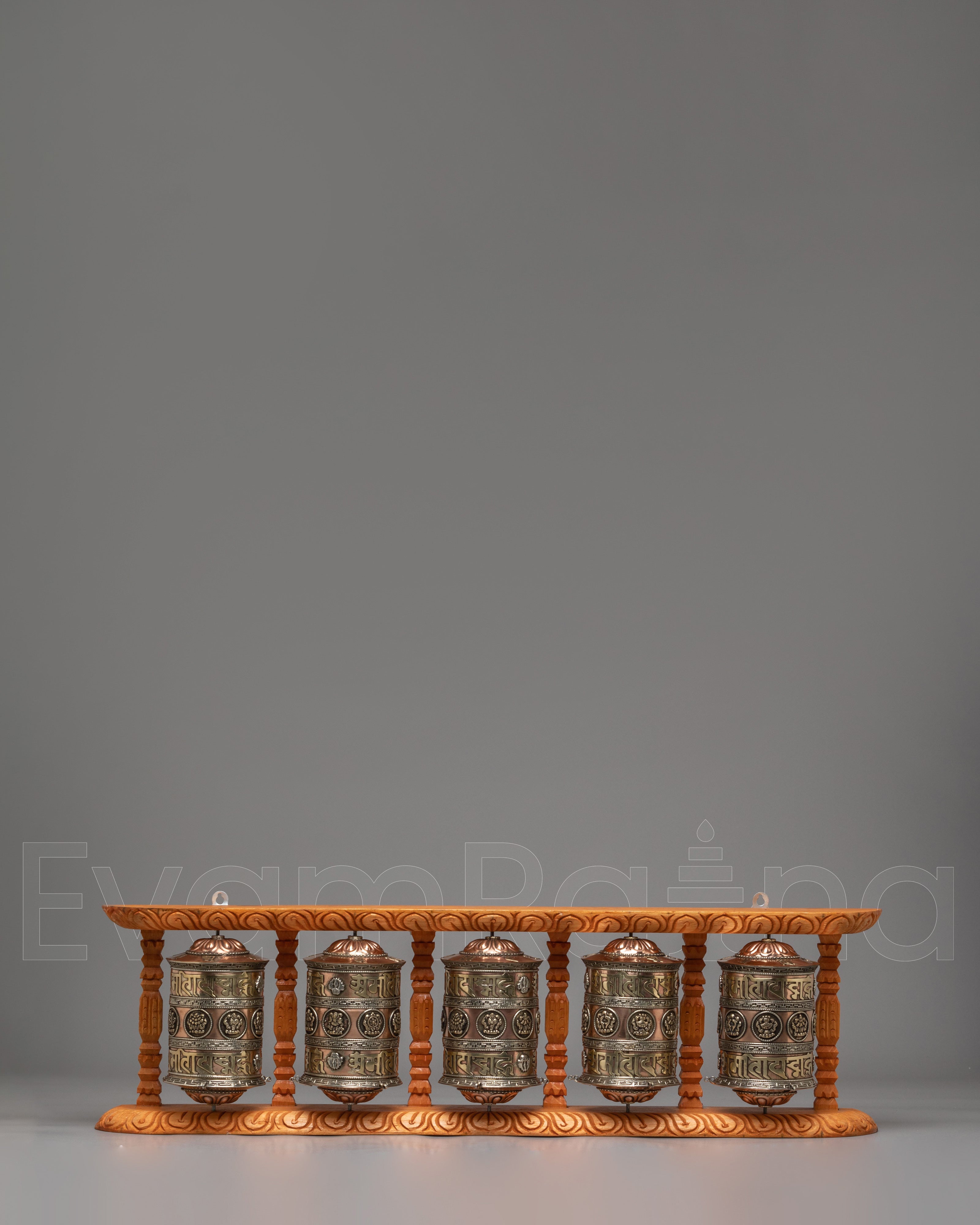 Handcrafted Prayer Wheel Set