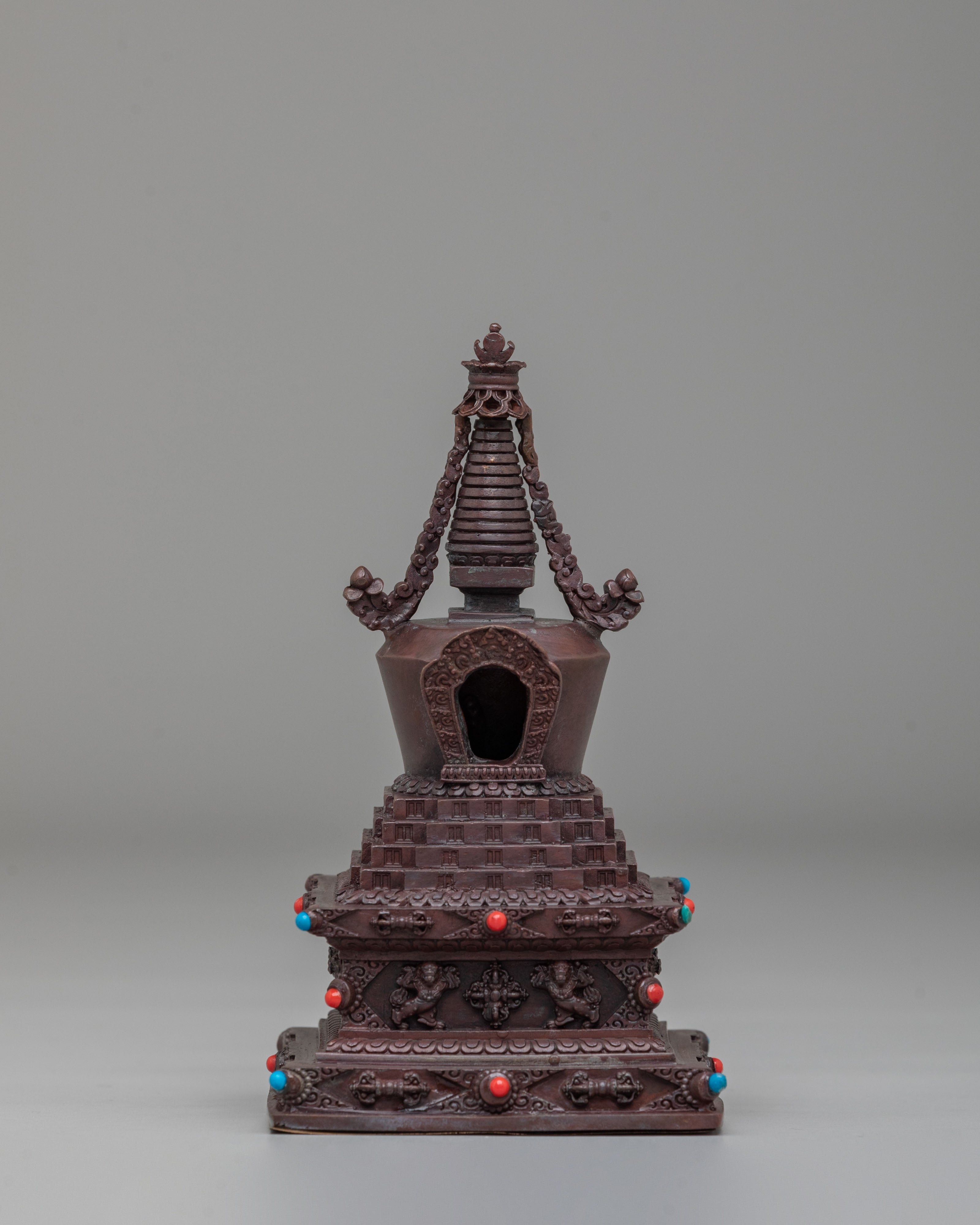 Machine Made Stupa Set | Perfect for Altars Meditation Spaces & Decor