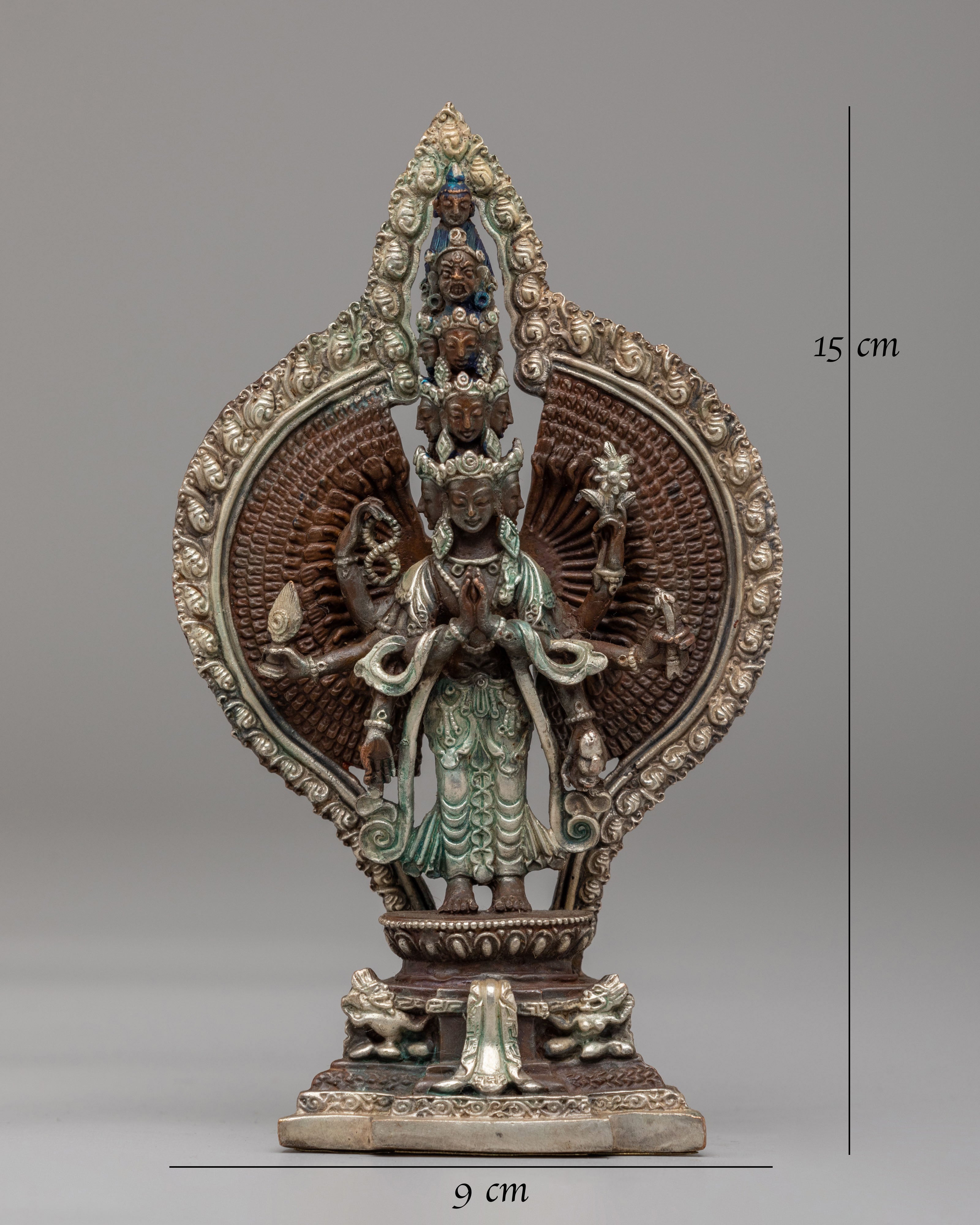Tibetan Thousand-Armed Chenrezig Statue | Buddhist Altar Decor