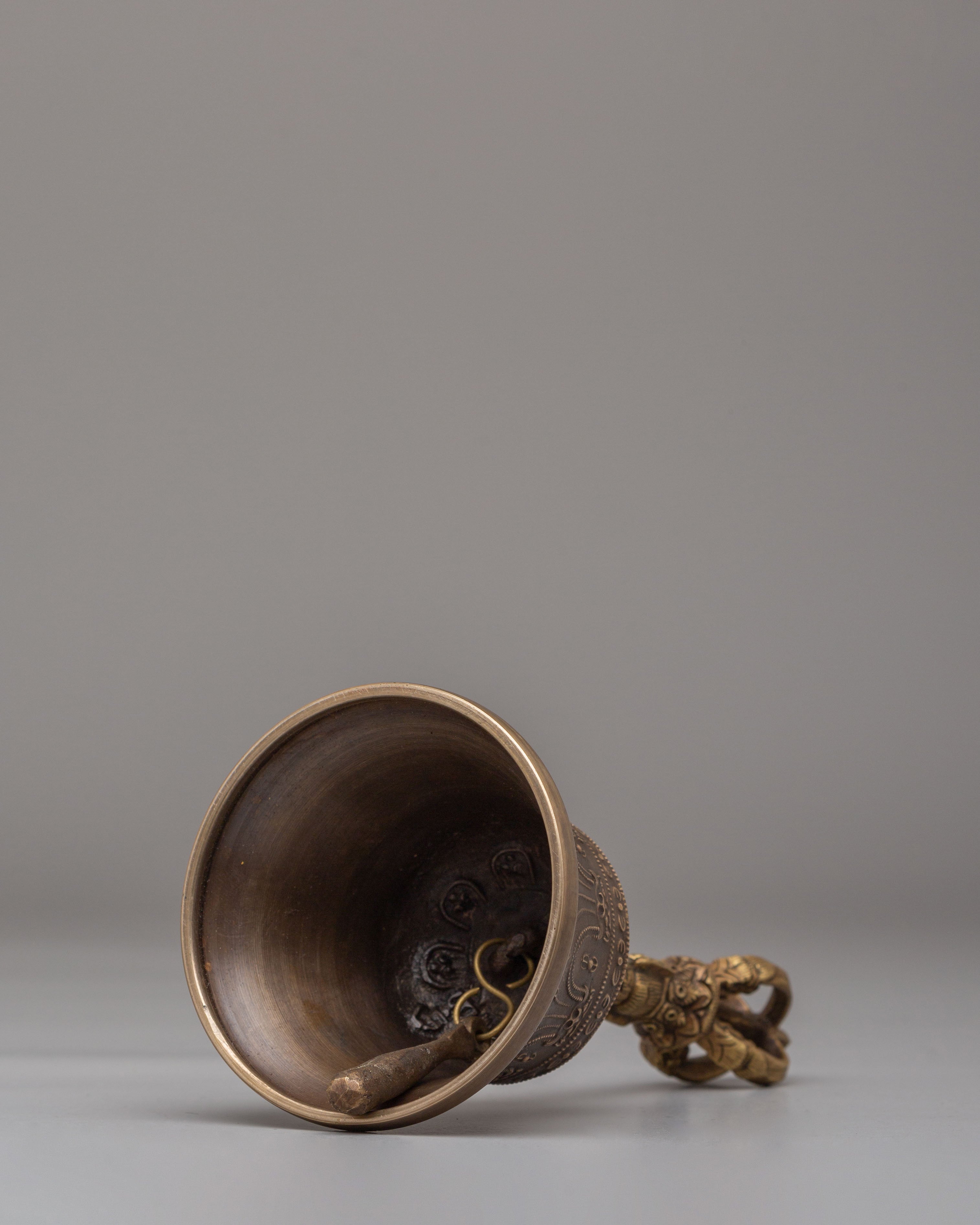 Tibetan Buddhism Vajra and Bell Set | Bronze Ritual Tools