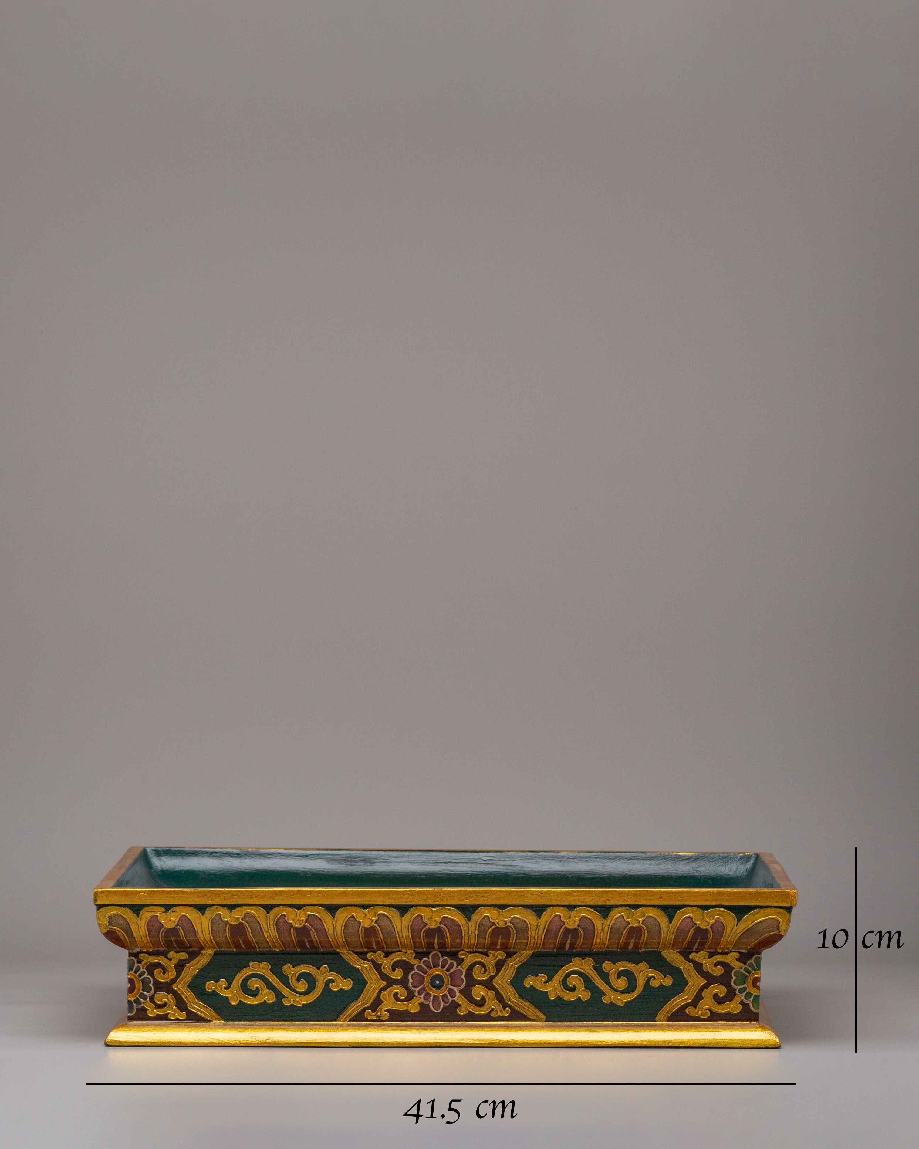 Traditional Wooden Tray | Hand Painted Sacred Decor