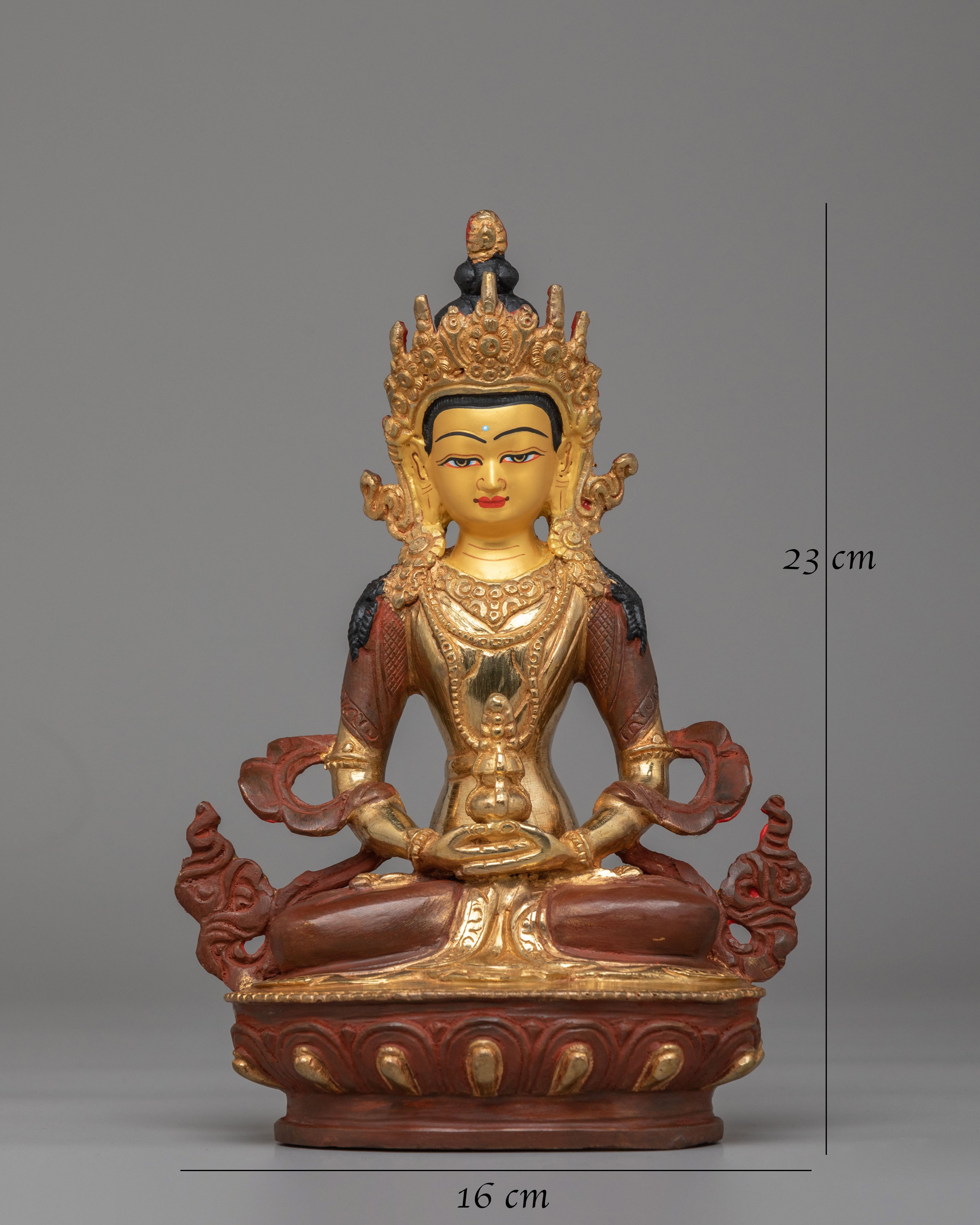 Tibetan Amitayus Buddha Sculpture | A Sacred Symbol of Longevity and Blessings