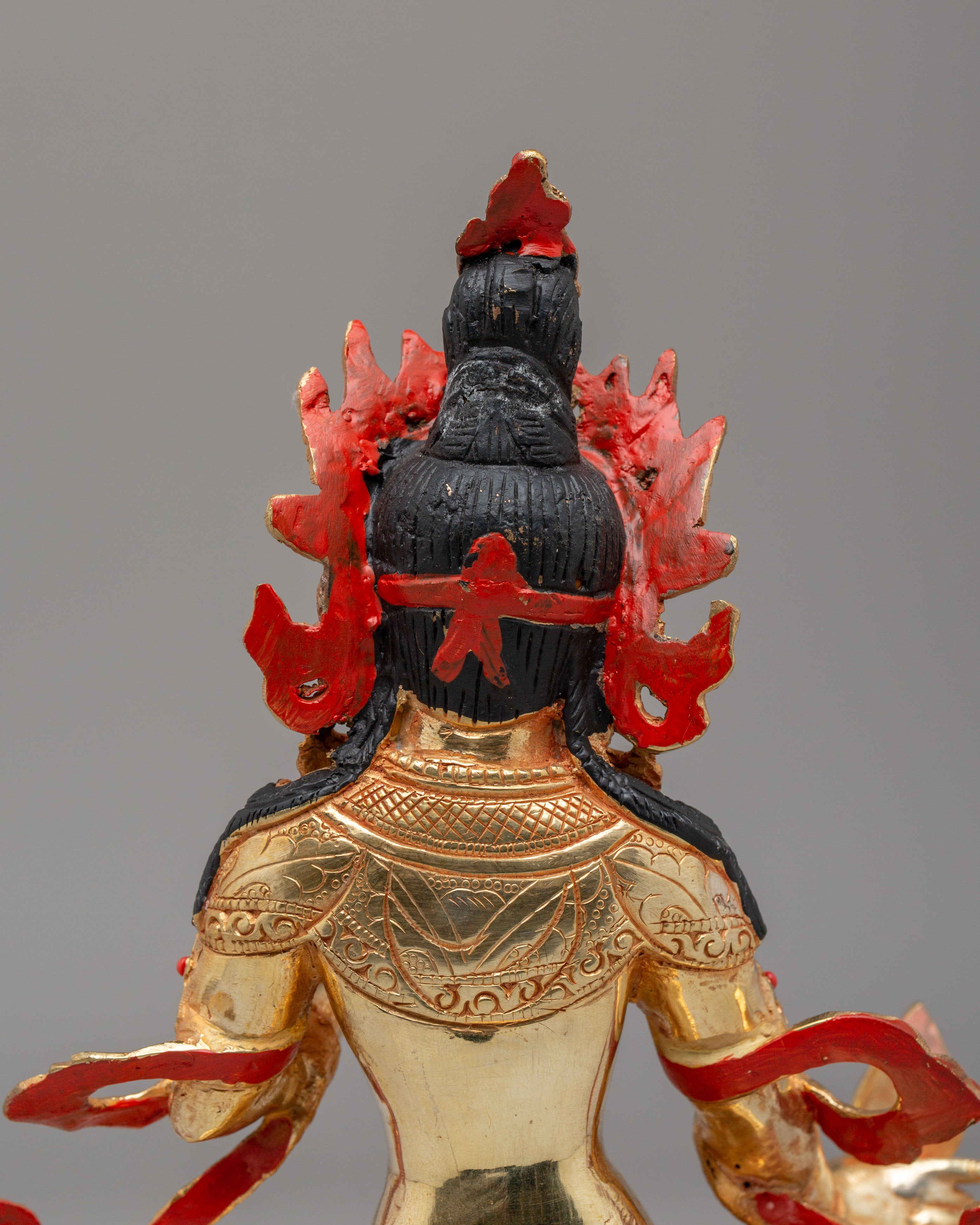 Buddhist White Umbrella Deity Statue | Sacred Meditation Sculpture