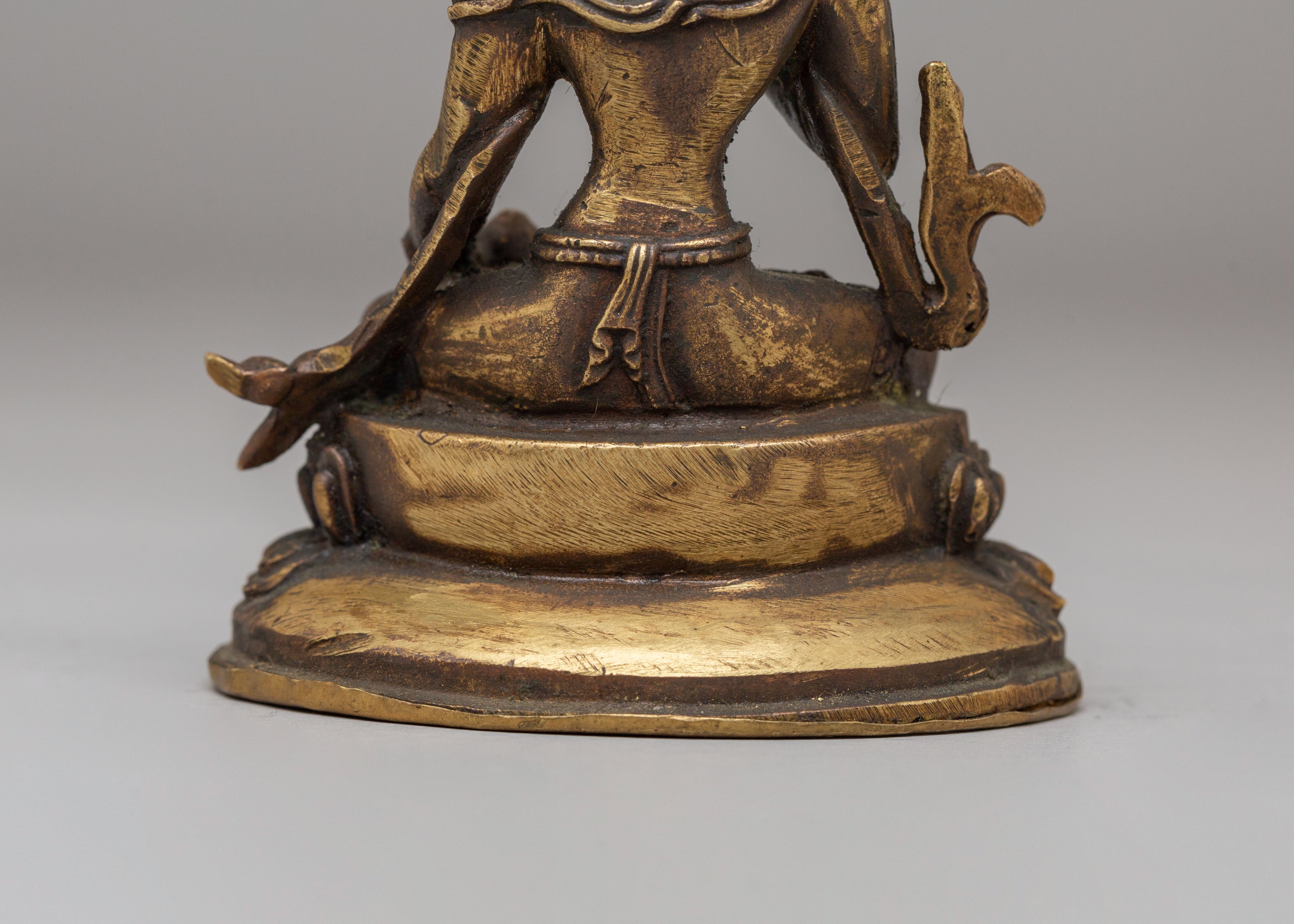 Handcrafted Vajrasattva Buddhist Statue | Sacred Copper Body
