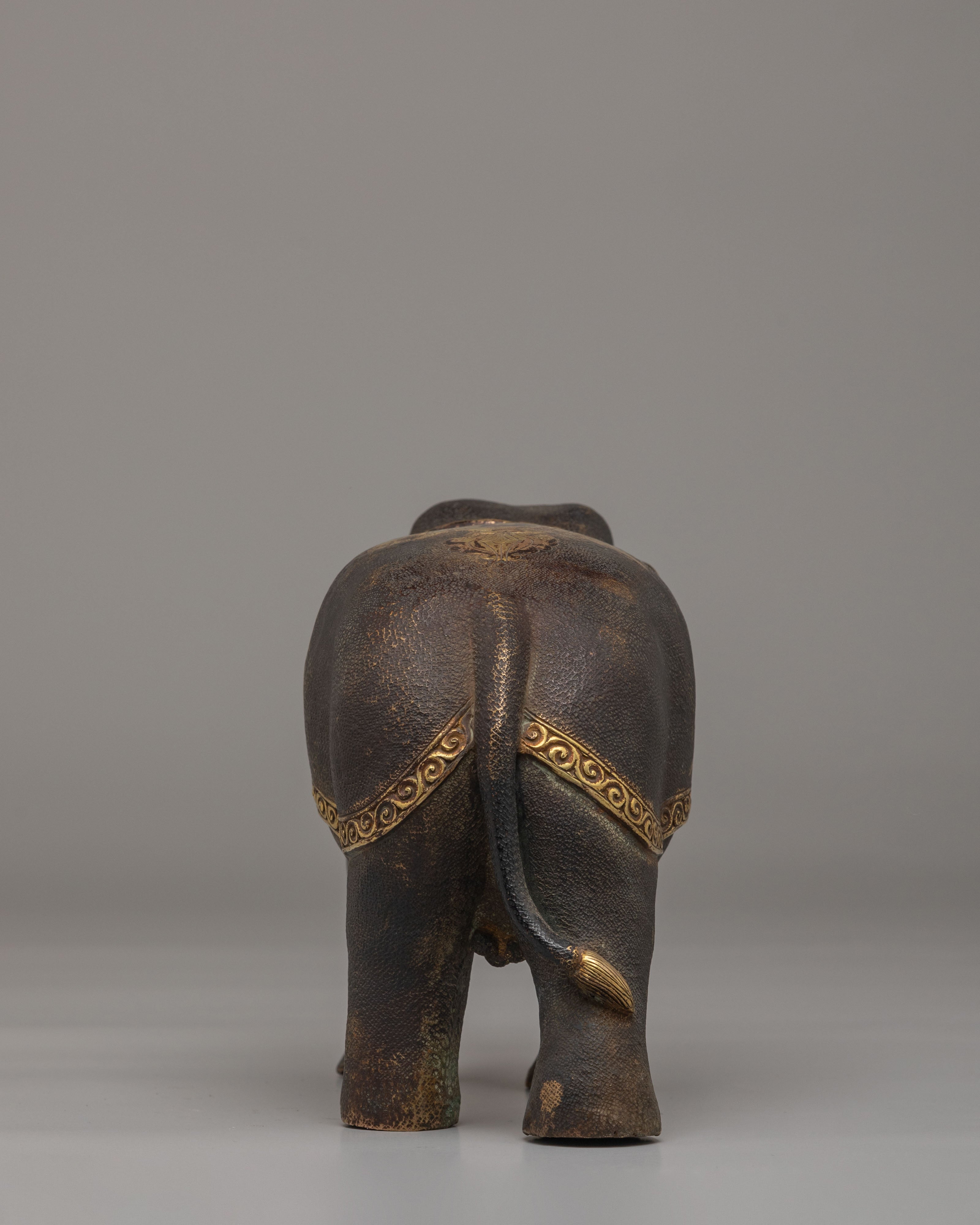 Tibetan Elephant Set for Decor | Symbol of Wisdom and Strength