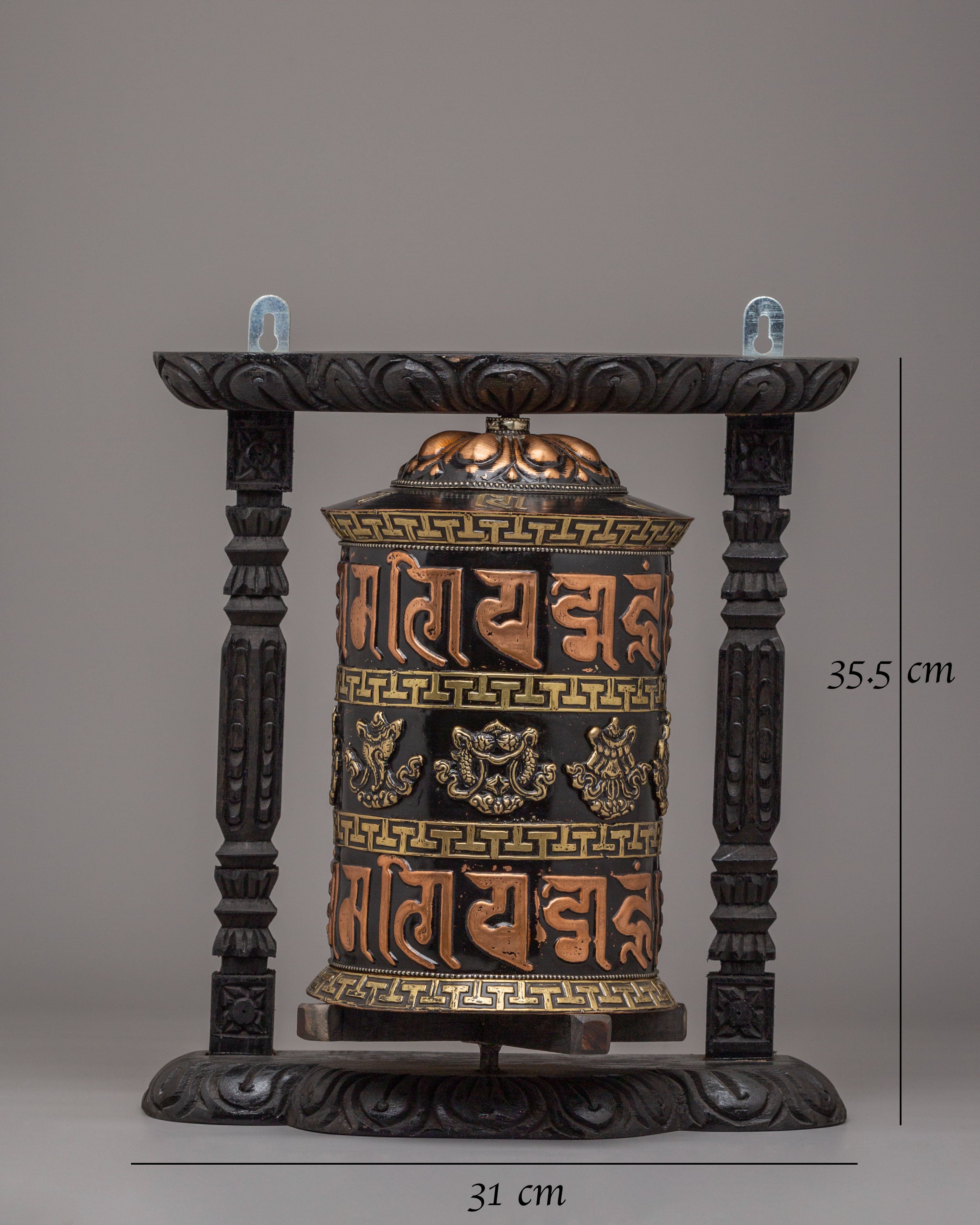 Sacred Ritual Prayer Wheel | Handcrafted Tibetan Mantra Spinner for Meditation