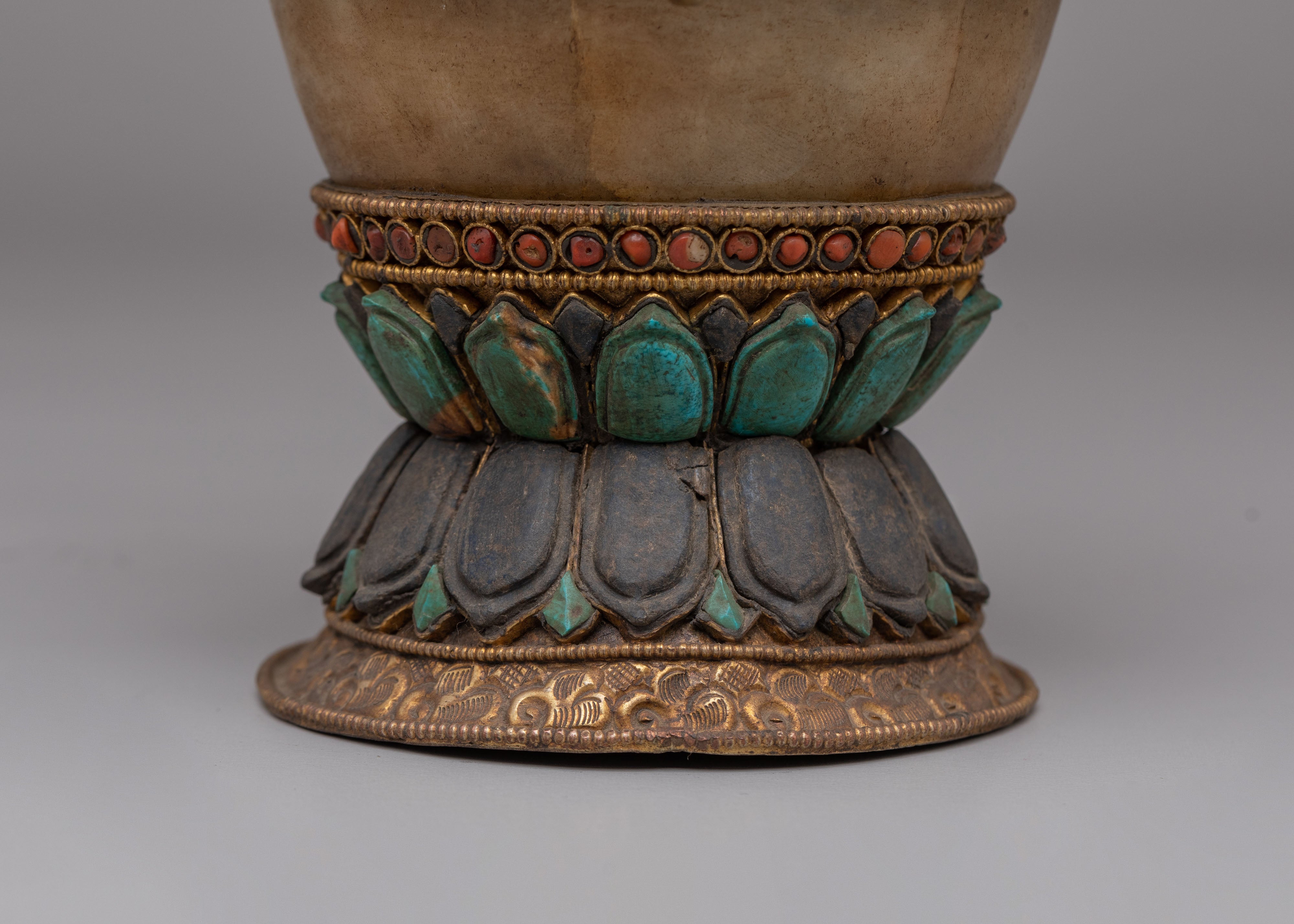 Decorative Handcrafted Teapot | Gemstone & Crystal Copper Teapot