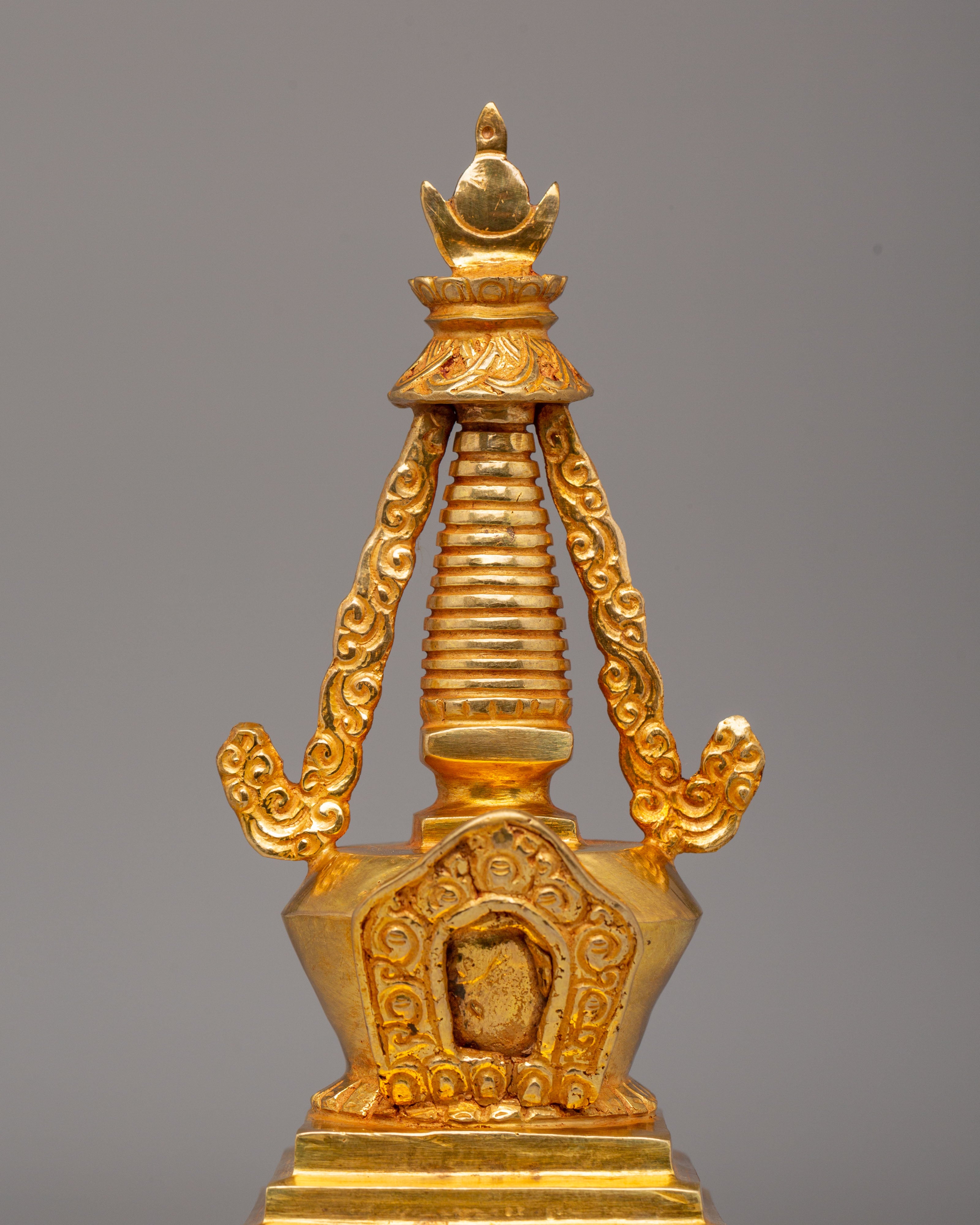 Handmade Sacred Stupa | Traditional Tibetan Artwork