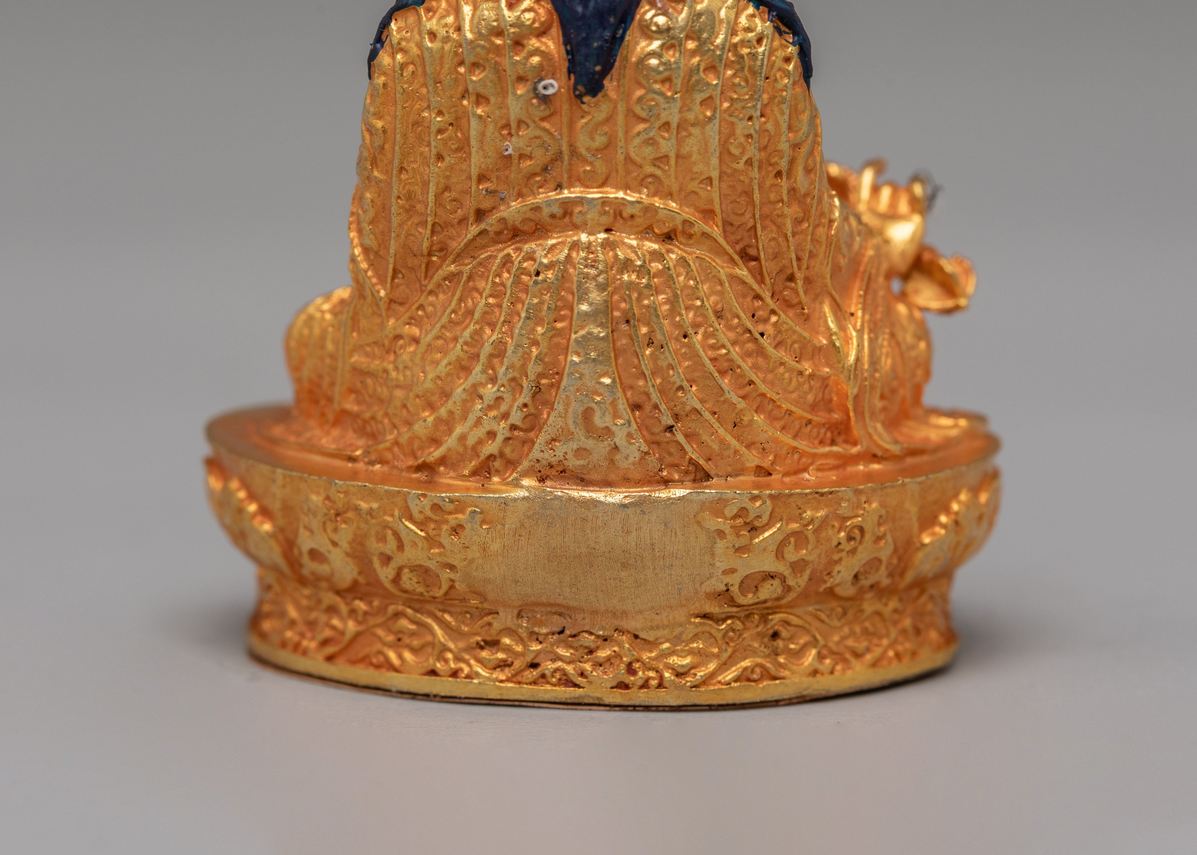 Tibetan Lotus Born Guru Rinpoche Sculpture | Handmade Artwork