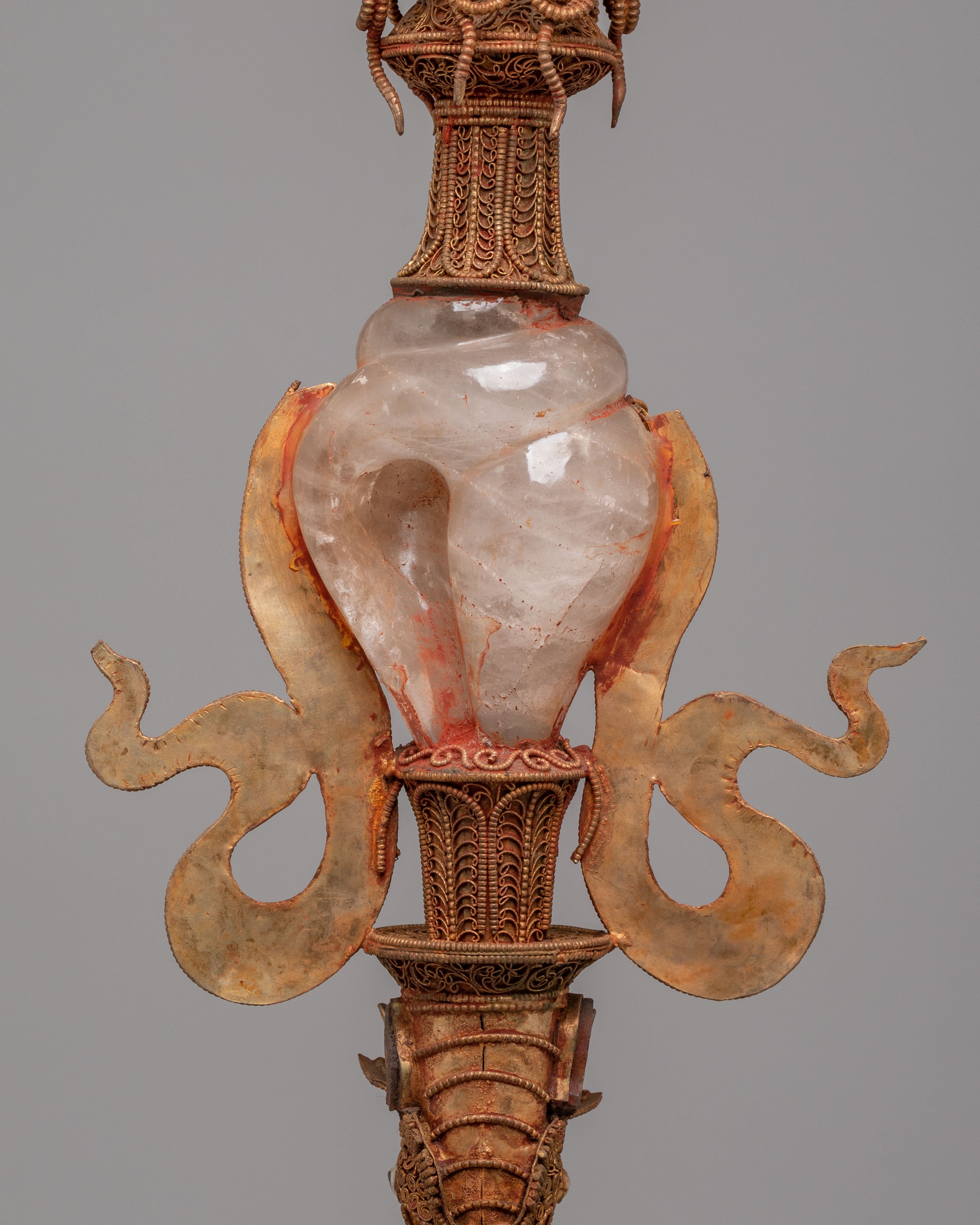 Crystal Tibetan Ritual Phurba | Symbolizing Power & Protection