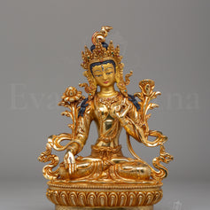 Traditional White Tara Statue