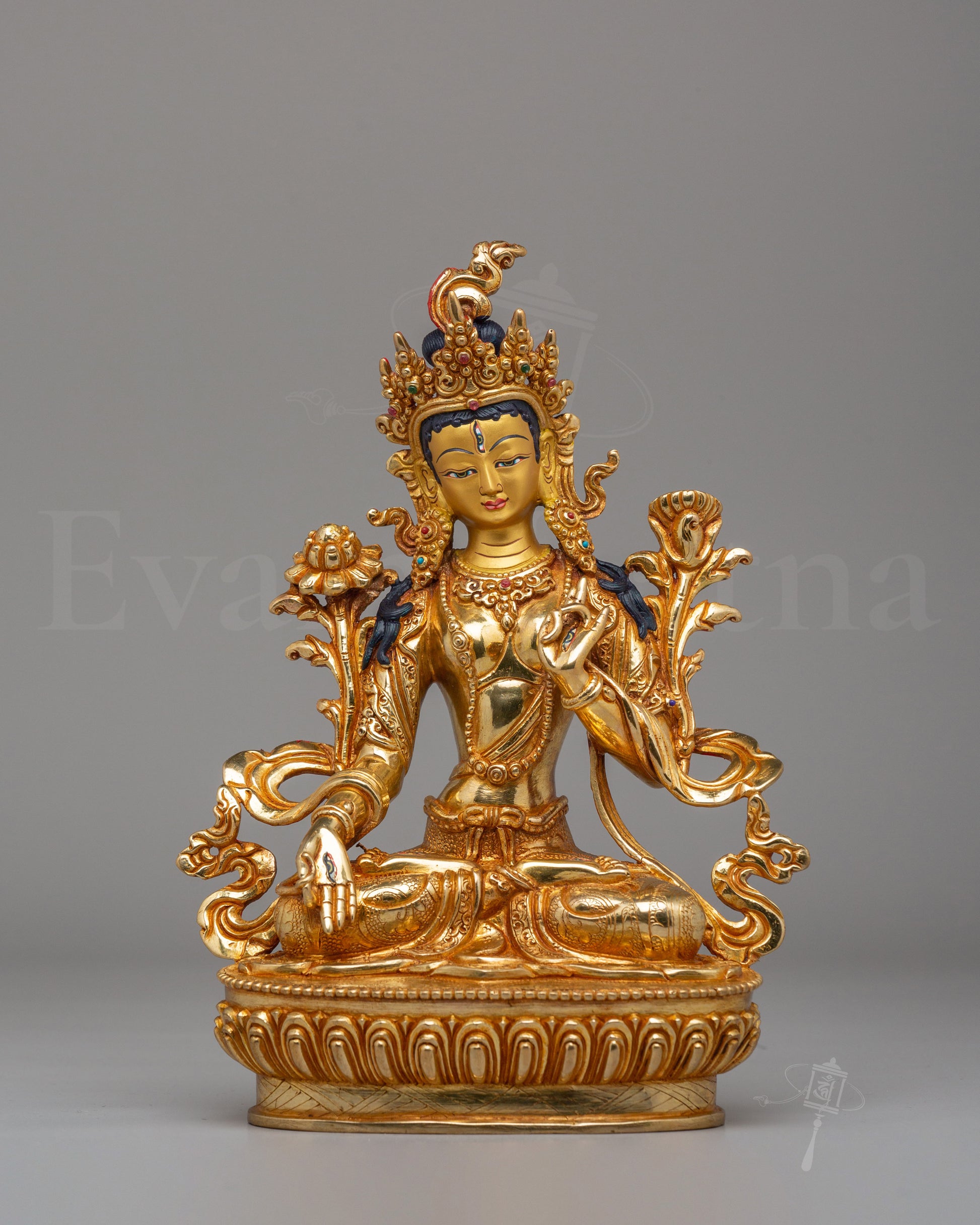Traditional White Tara Statue