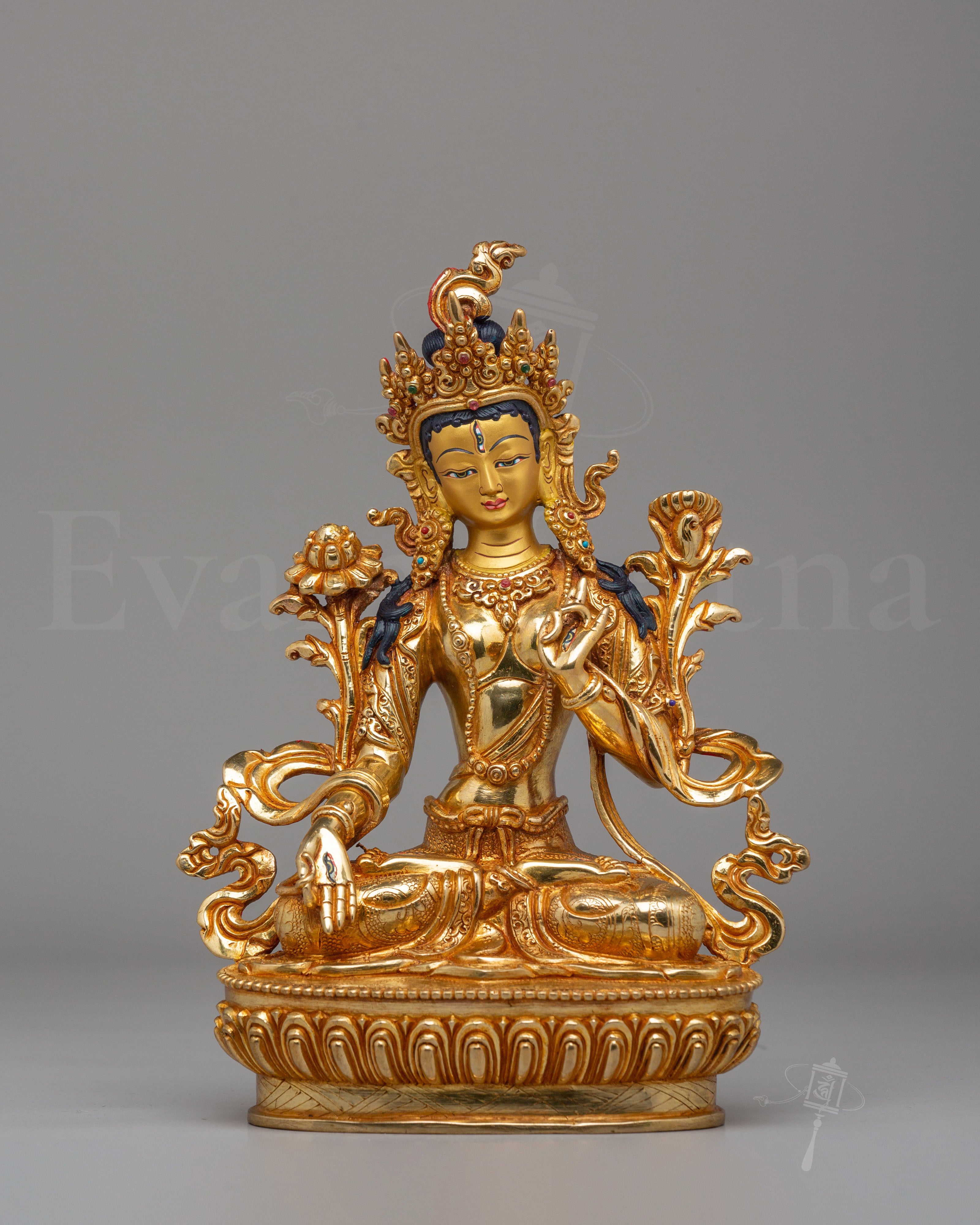 Traditional White Tara Statue