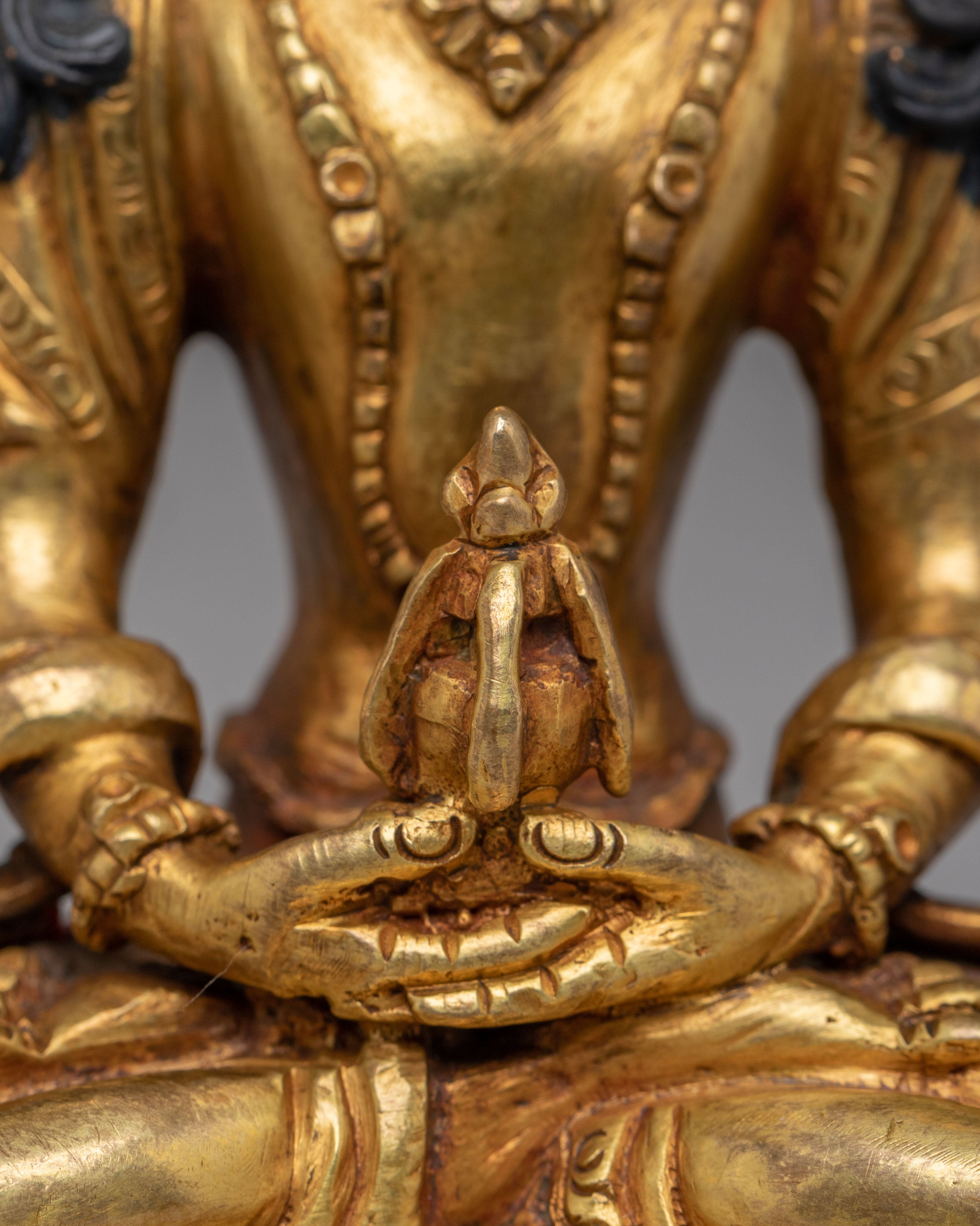 Sacred Amitayus Buddha Sculpture | Spiritual Home Decor