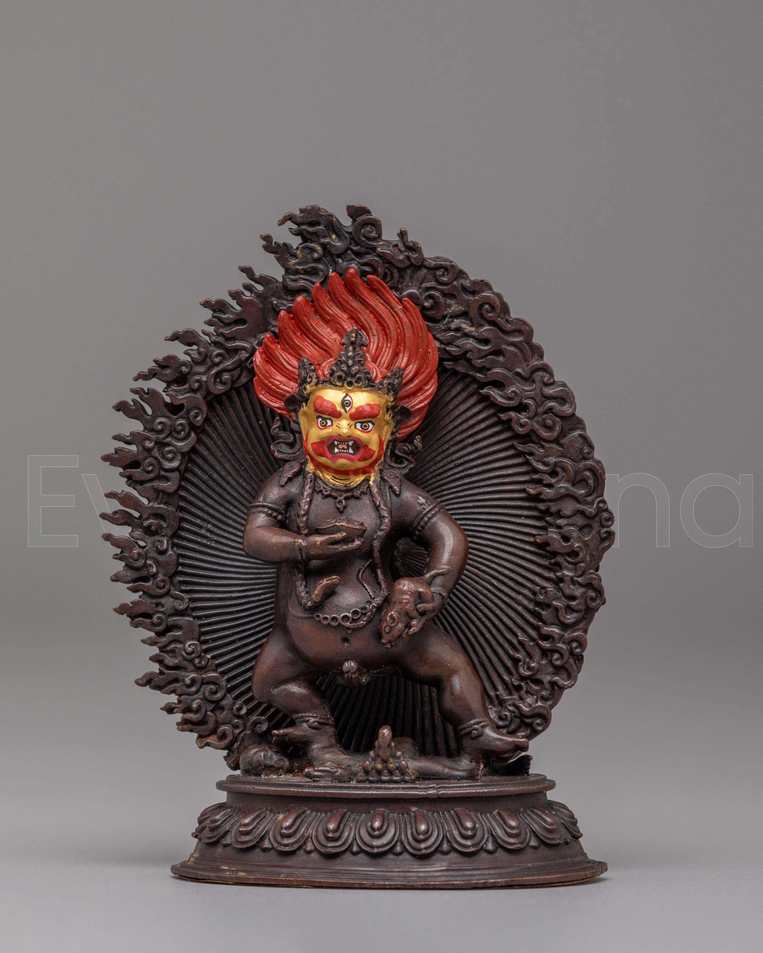Tibetan Black Dzambhala Sculpture