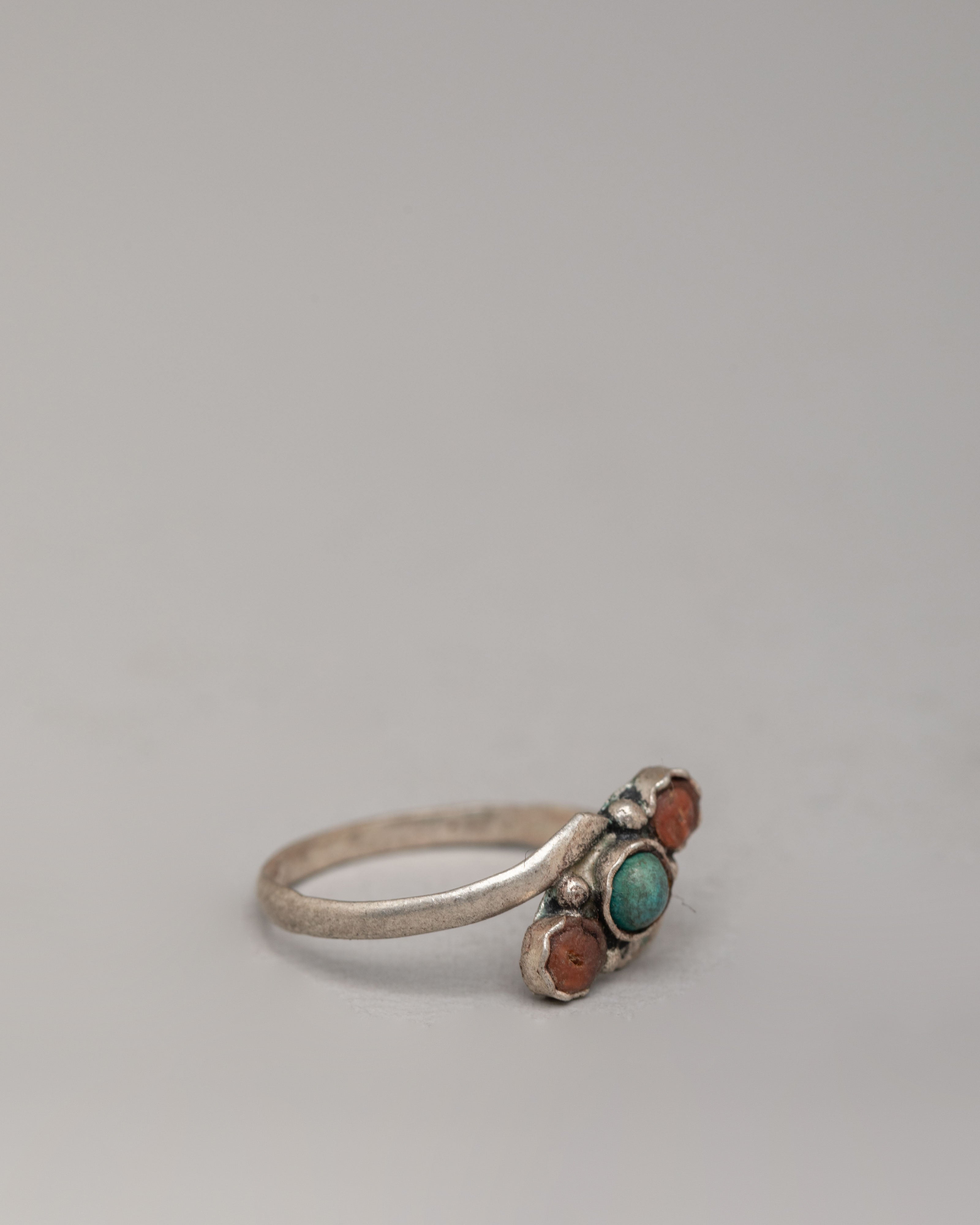 Handcrafted Himalayan Ring | Natural Stone Zircon Jewelry