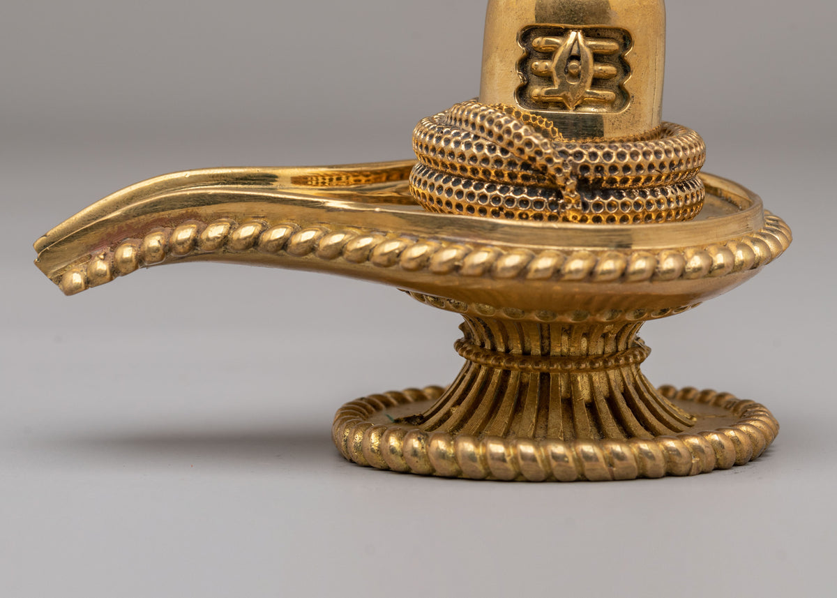 Handmade Shiva Linga  Sculpture | Sacred Hindu Deity Artwork
