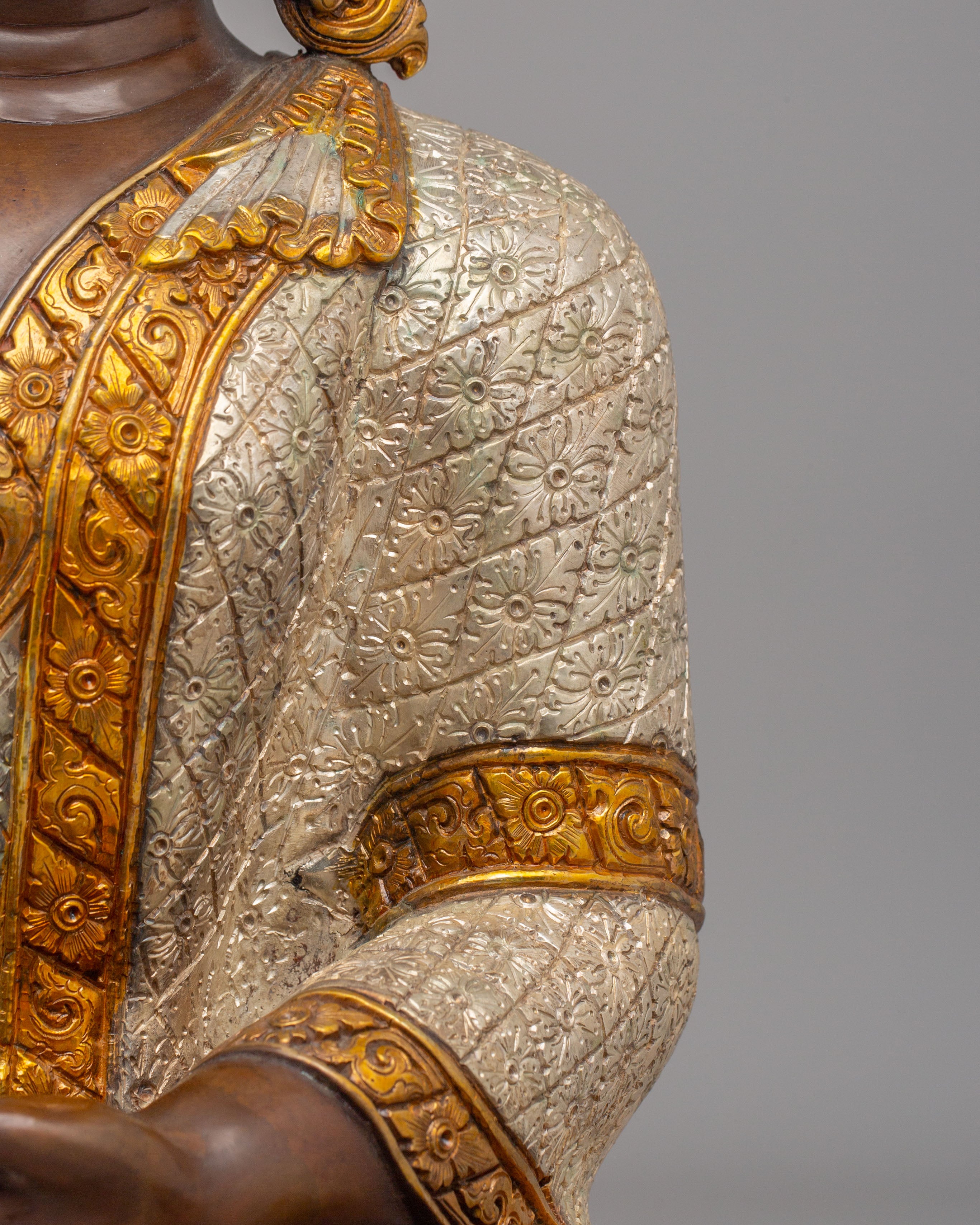Shakyamuni Buddha Enlightenment Figure | Traditional Tibetan Buddhist Artwork
