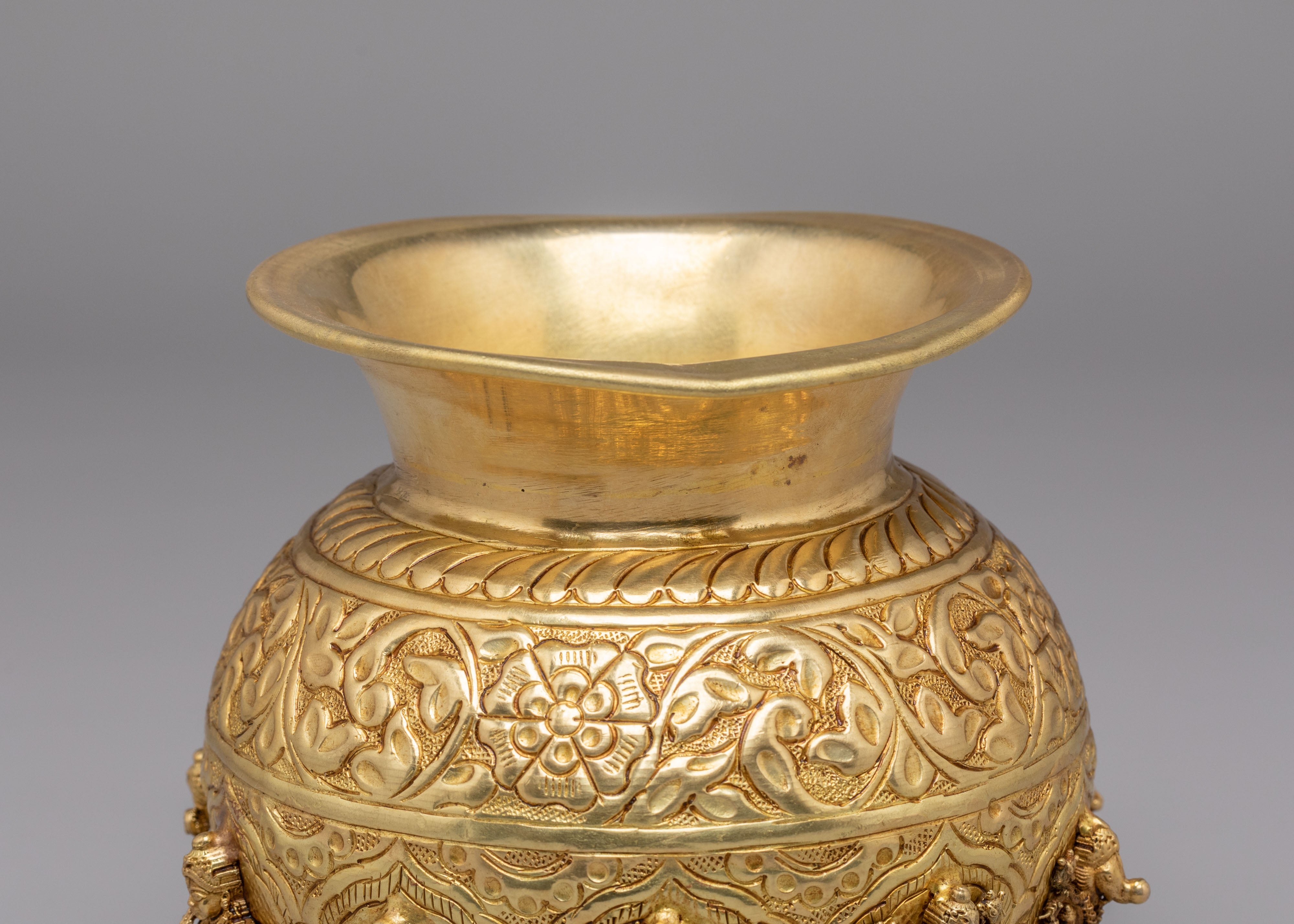 Handcrafted Himalayan Kalash | Brass Ritual Ornament
