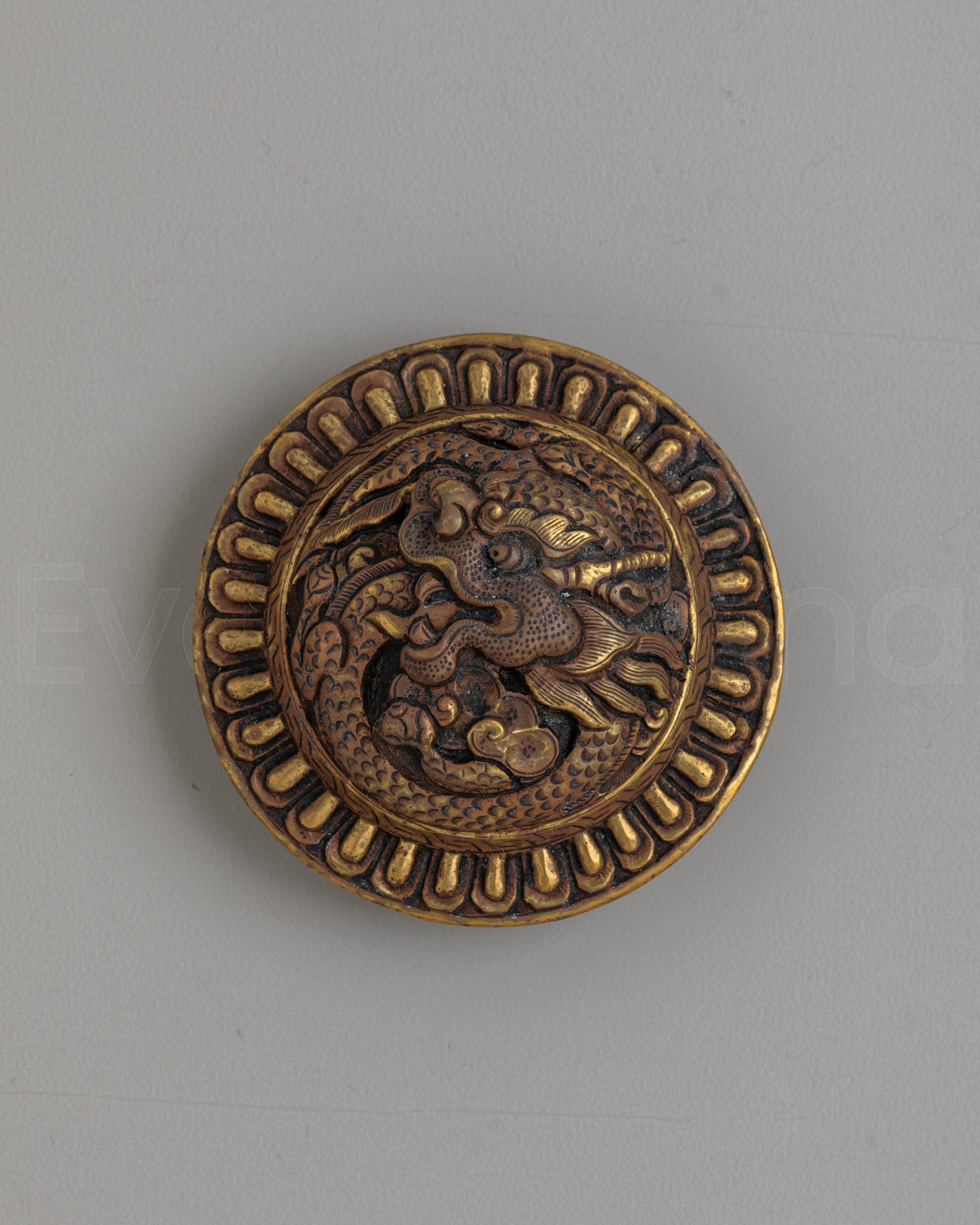 Dragon Engraved Belt Buckle