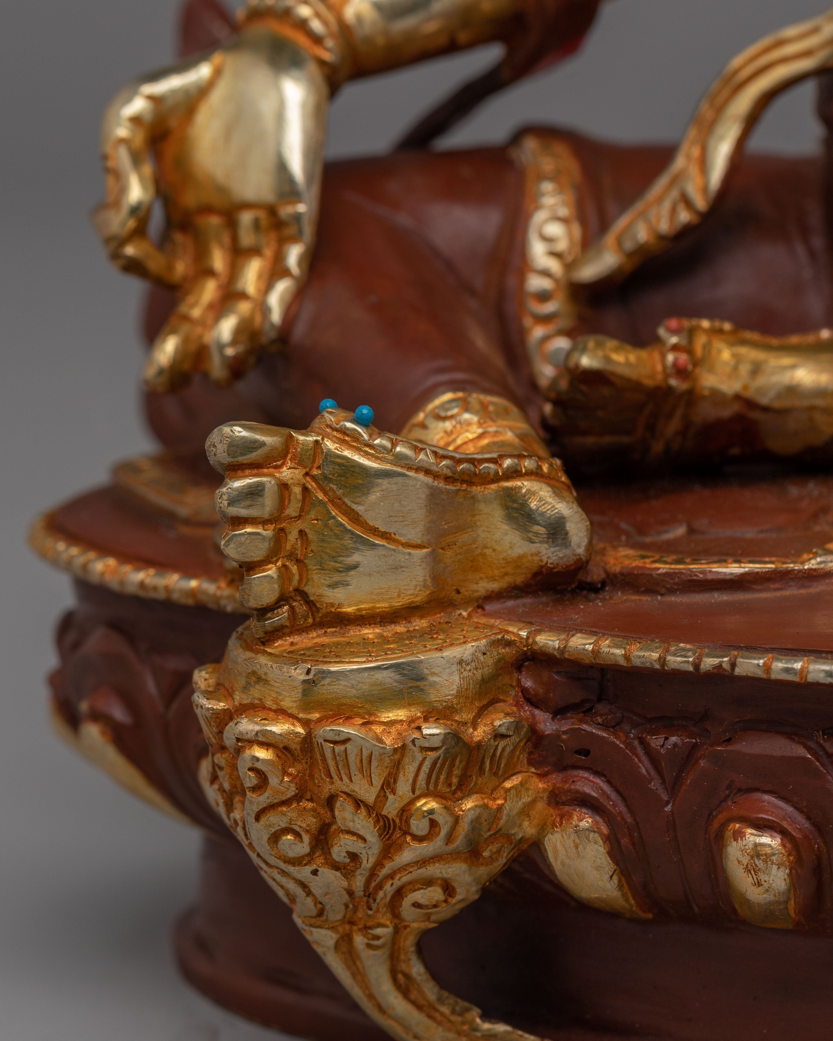Sacred Green Tara Copper Statue | Himalayan Art