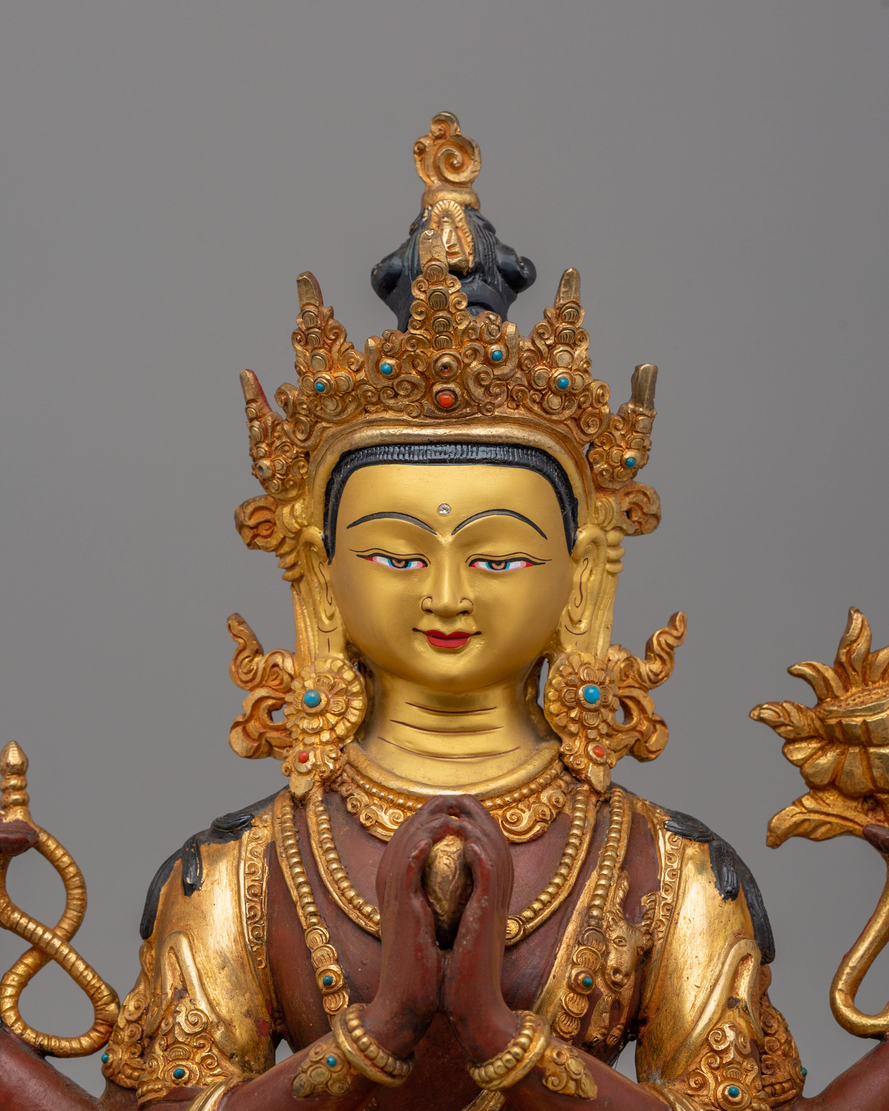 Himalayan Chenrezig Bodhisattva Statue | Statue for Spiritual Decor