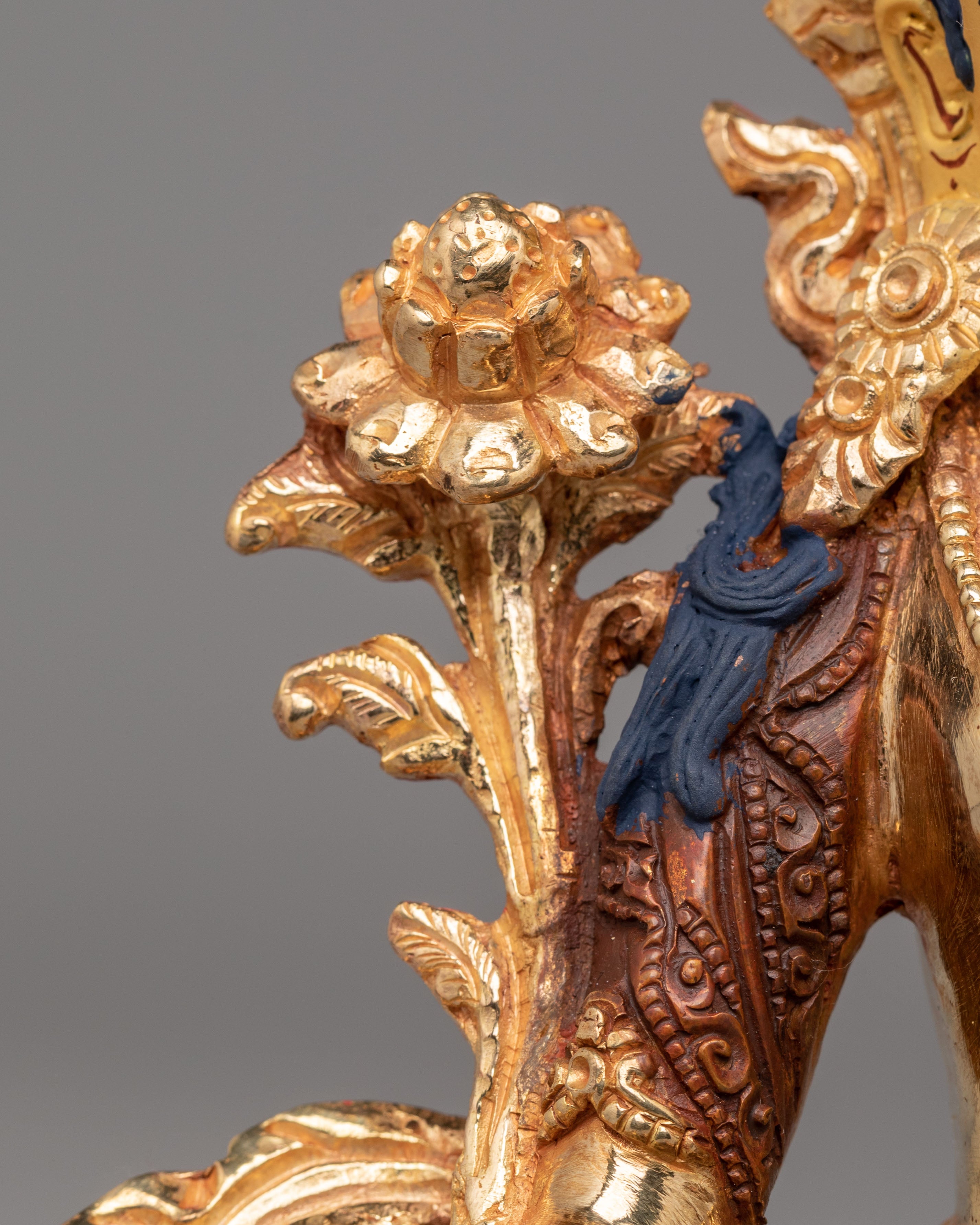Mother of Liberation Green Tara Sculpture | 24K Gold Plated Statue