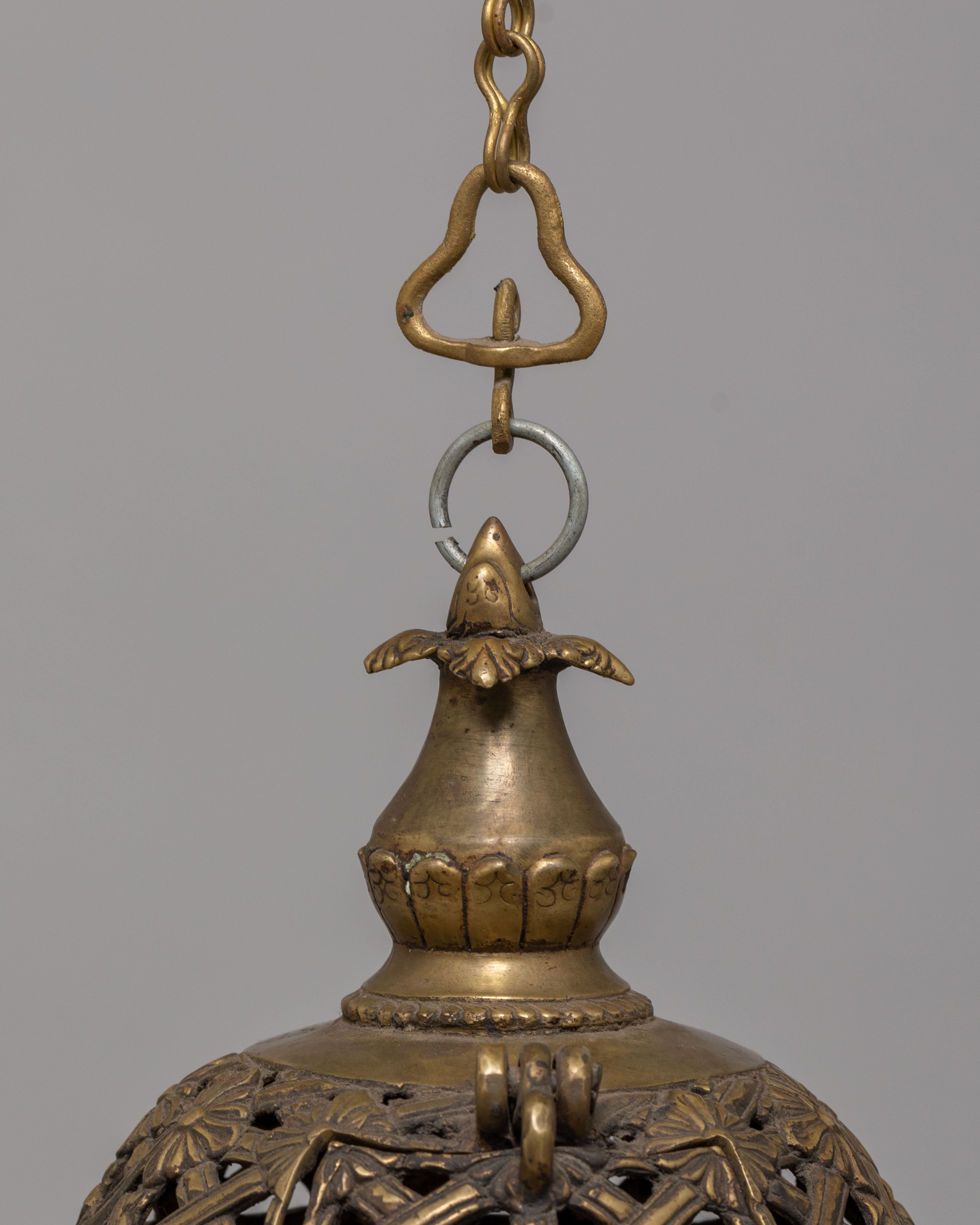 Sacred Dalucha for Ritual | Handcrafted Brass Chöd Practice Tool