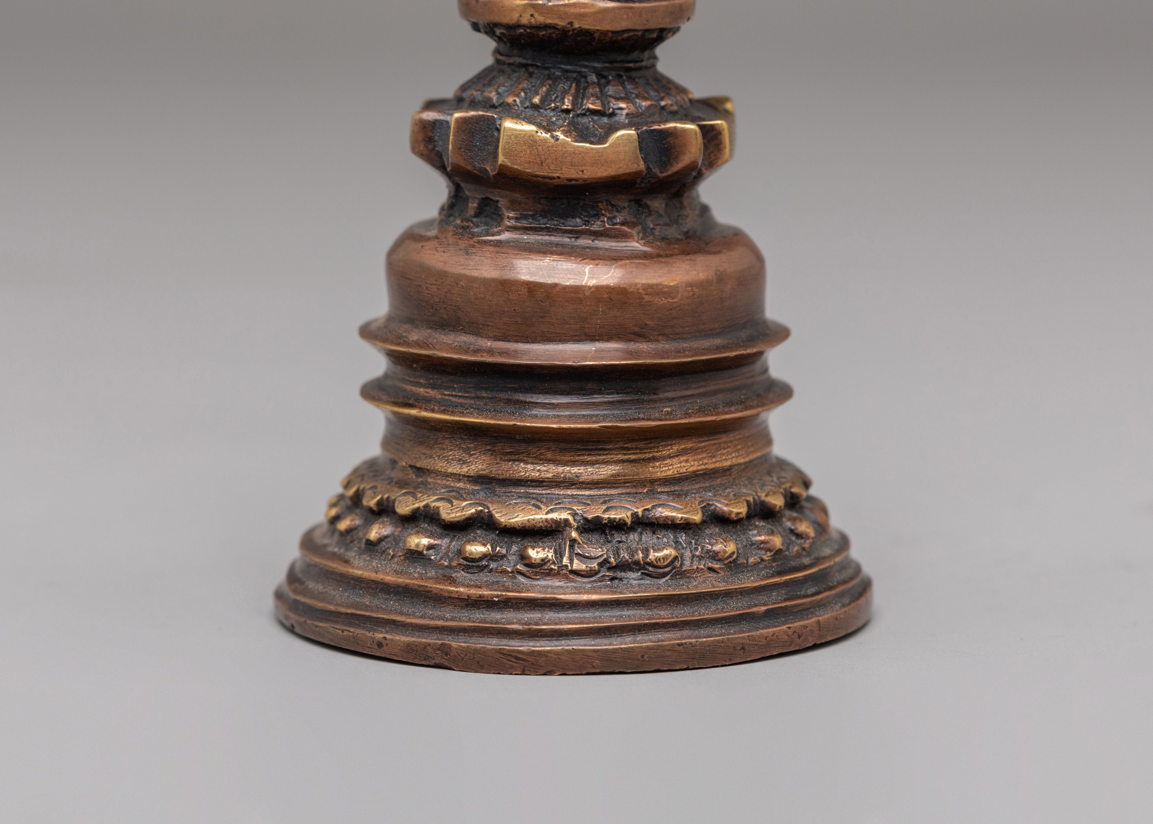 Spiritual Tibetan Kadampa Stupa | Handcrafted Sacred Artwork