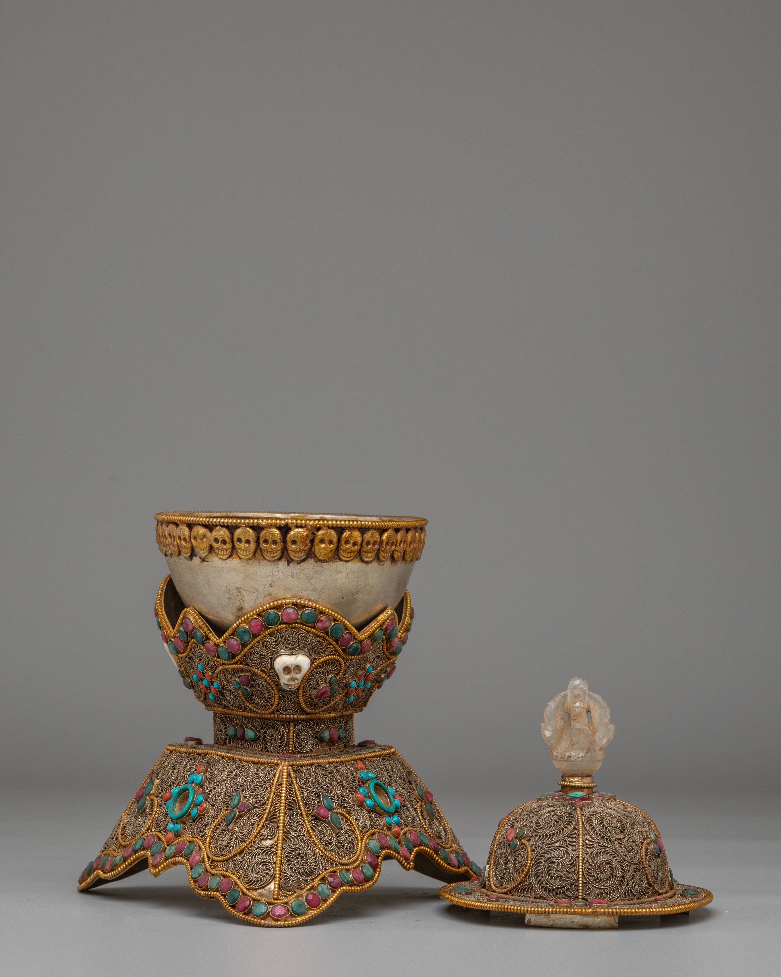 Kapala Buddhist Ritual Vessel | Tibetan Skull Cup