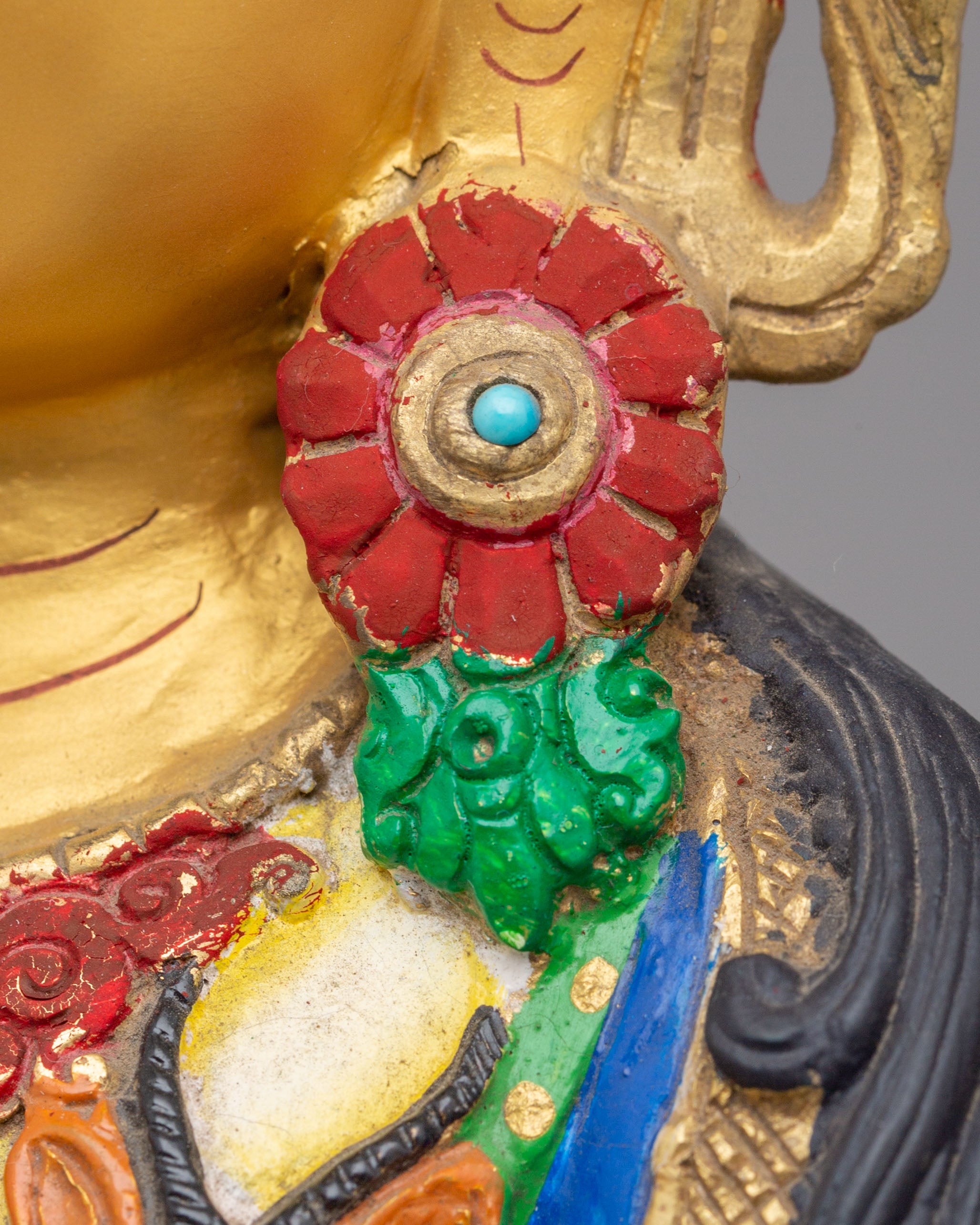 Handcrafted Compassion Chenrezig Statue | Tibetan Bodhisattva Art