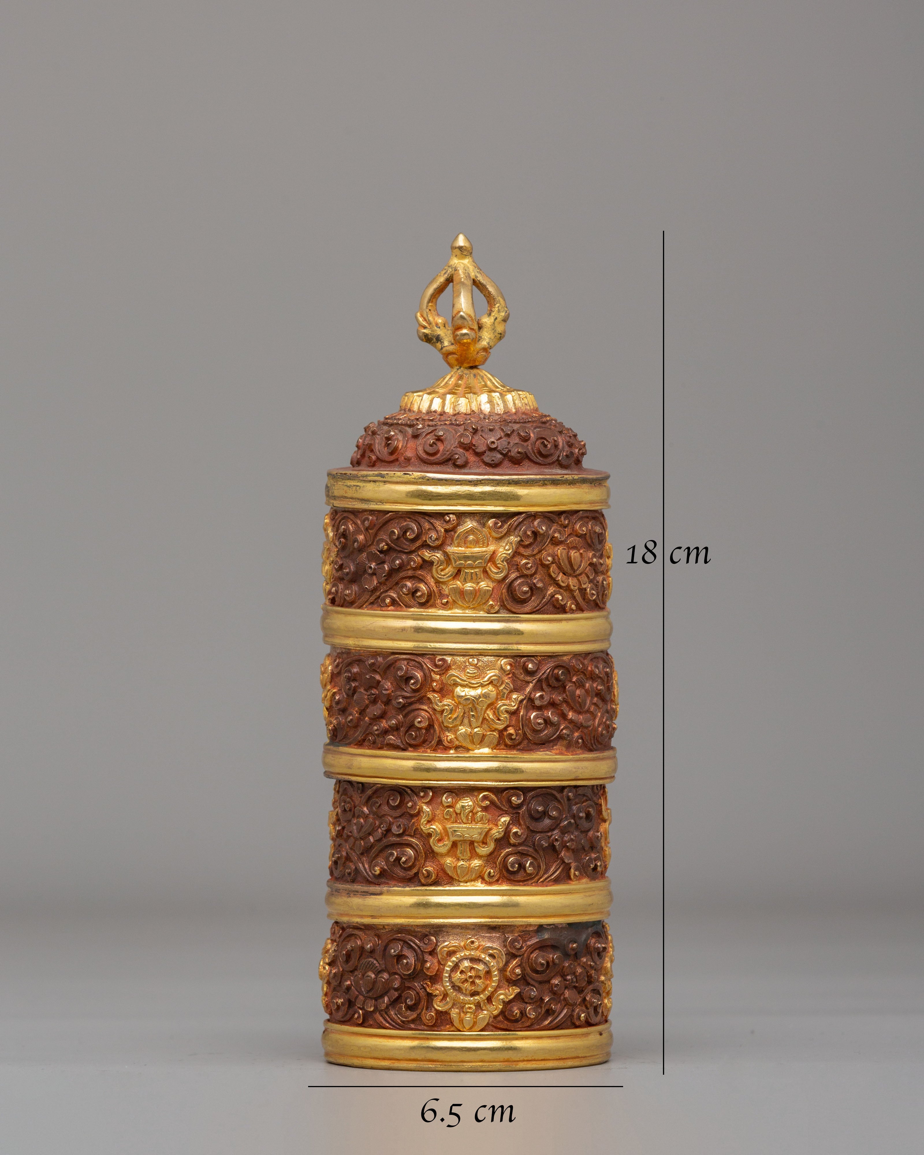 Traditional Buddhist Ritual Rice Pot | Handmade Tibetan Altar Vessel