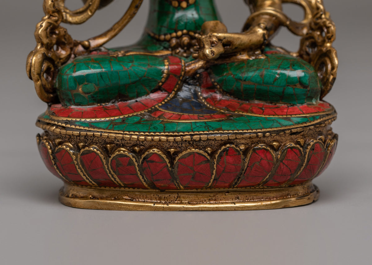Sacred Vajrasattva Meditation Deity Statue | Traditional Buddhist Sculpture