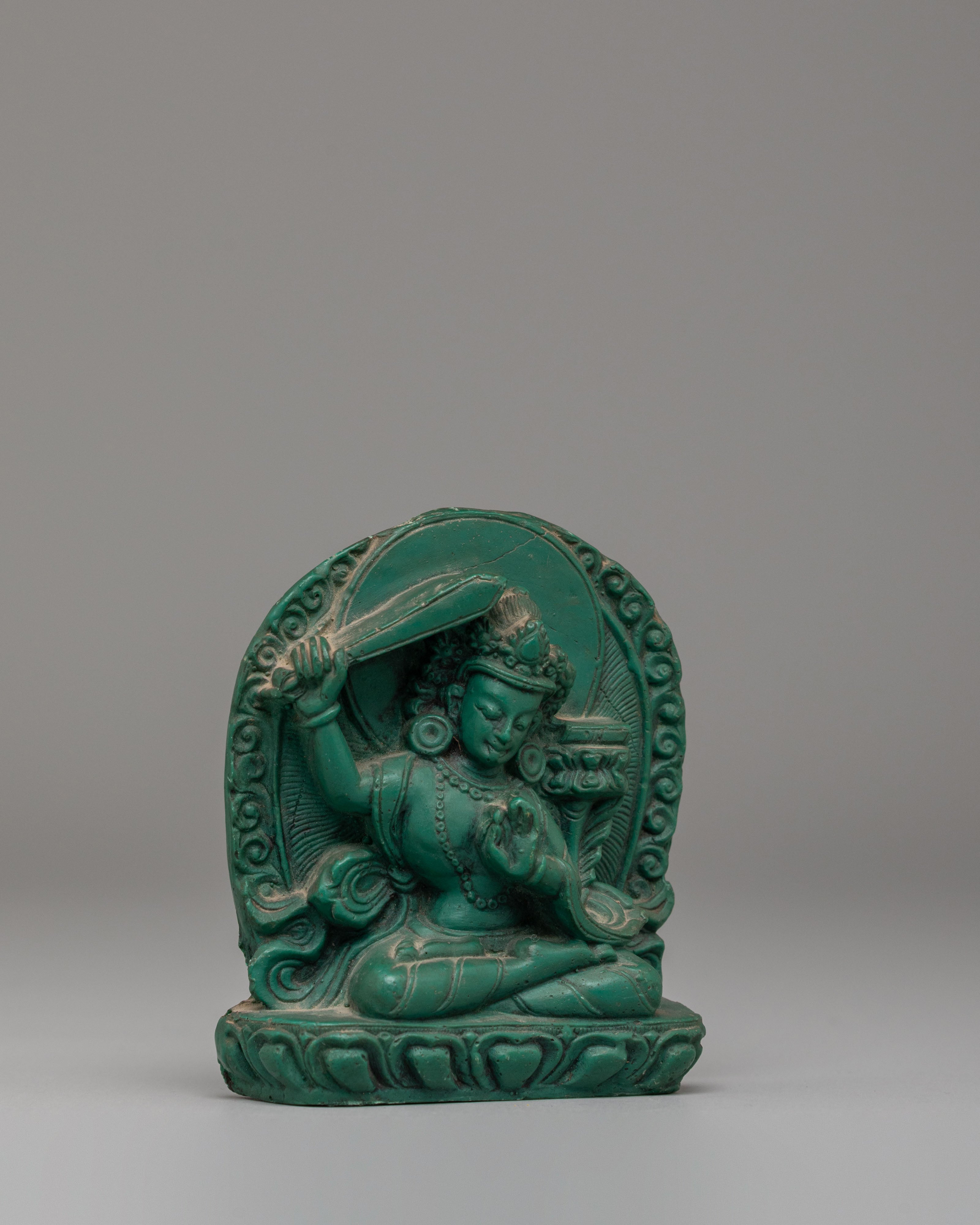 Traditional Manjushri Altar Sculpture | Statue for Wisdom
